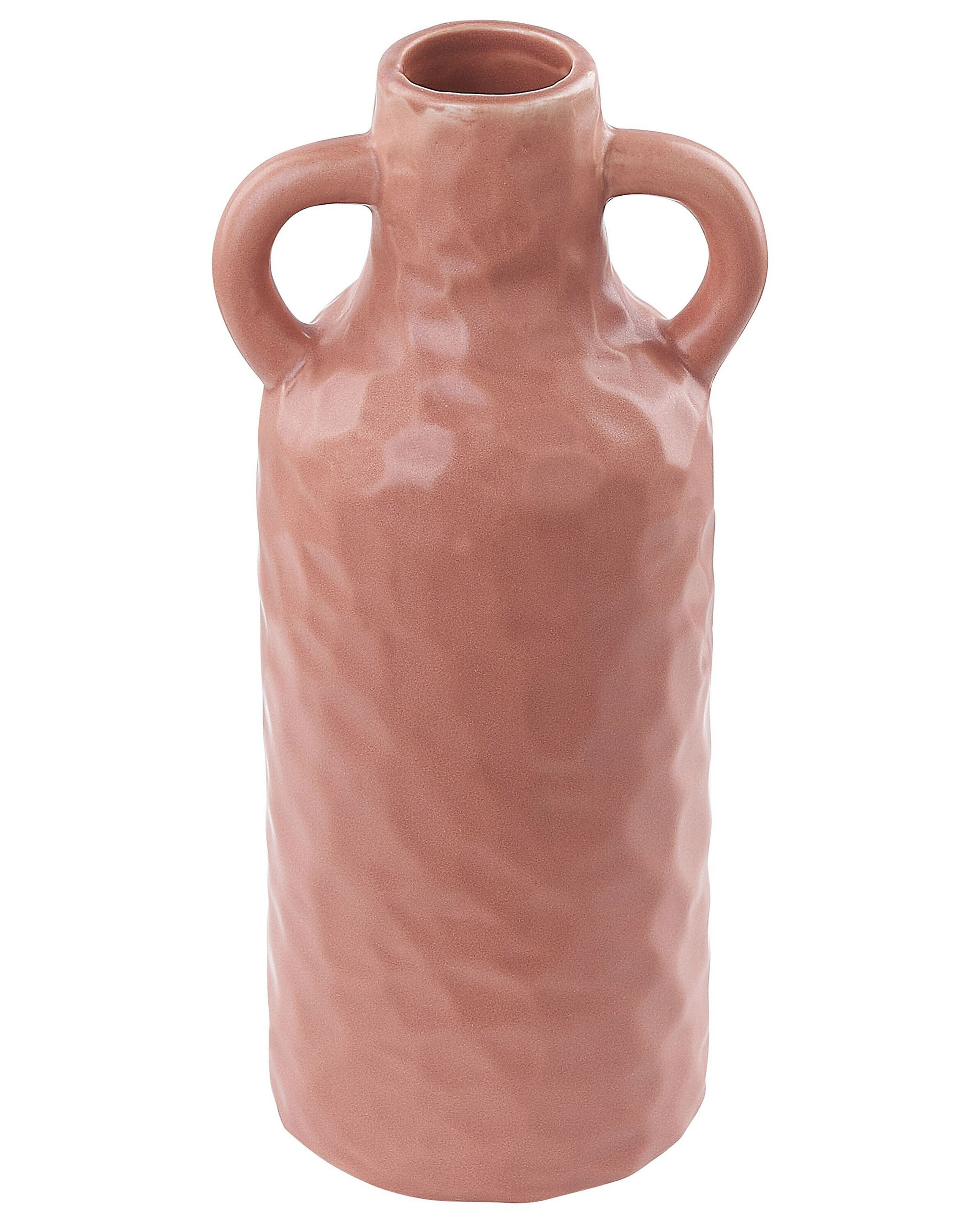 Wazon na kwiaty 24 cm dekoracyjny różowy