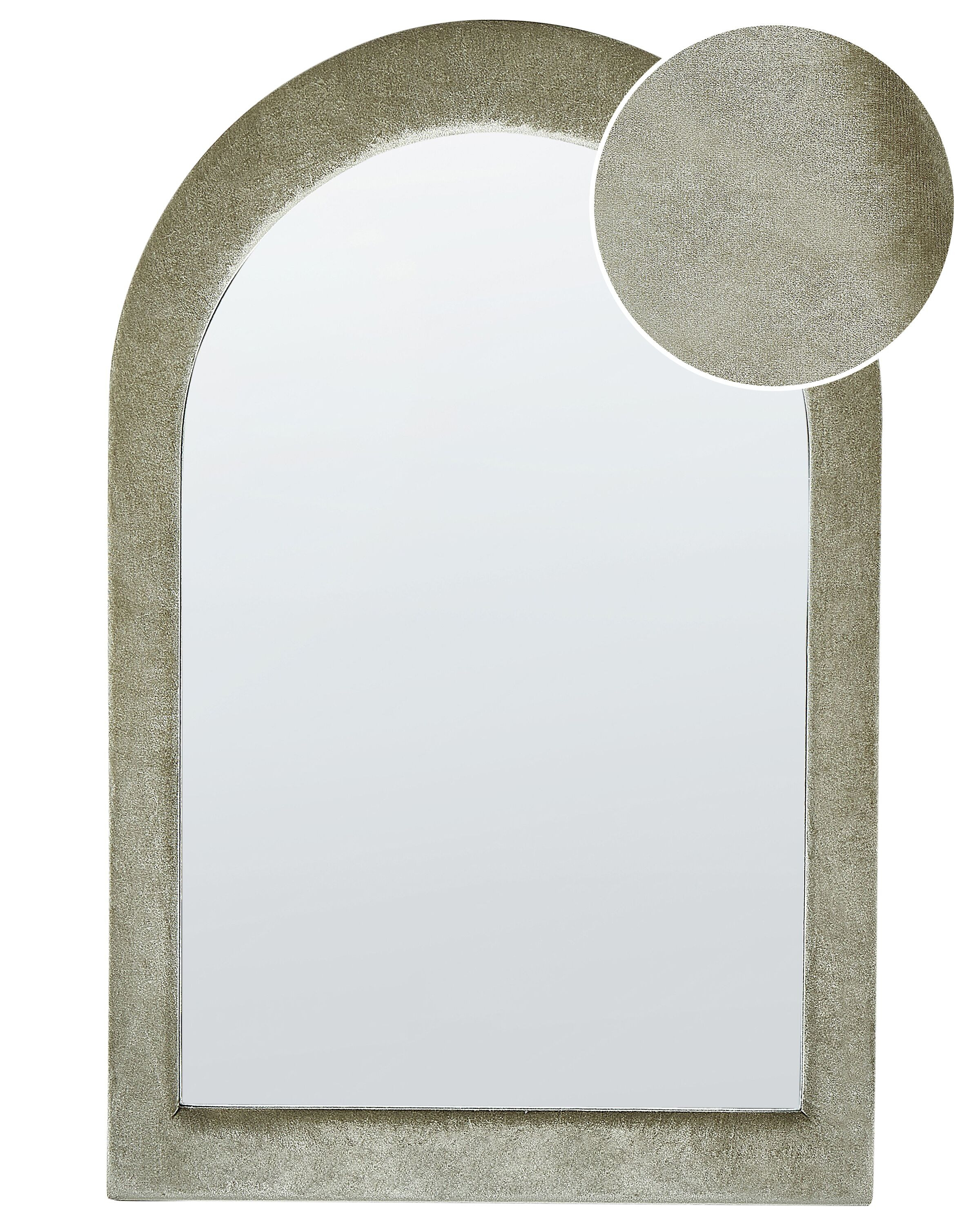 Dekoracyjne lustro ścienne 60x90 cm zielone