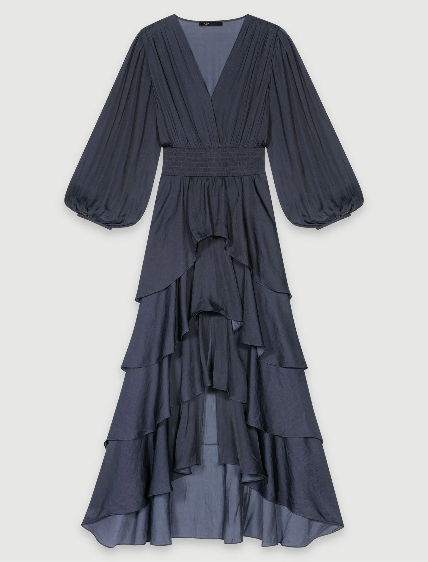 Robe longue à volants