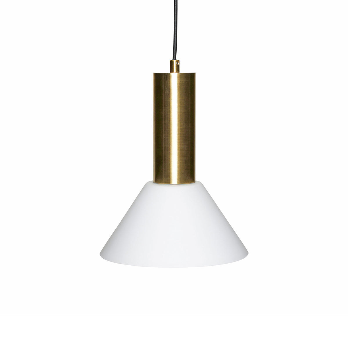 Hübsch hanger Contrast - glas/ijzer - ø25xh28cm, e27