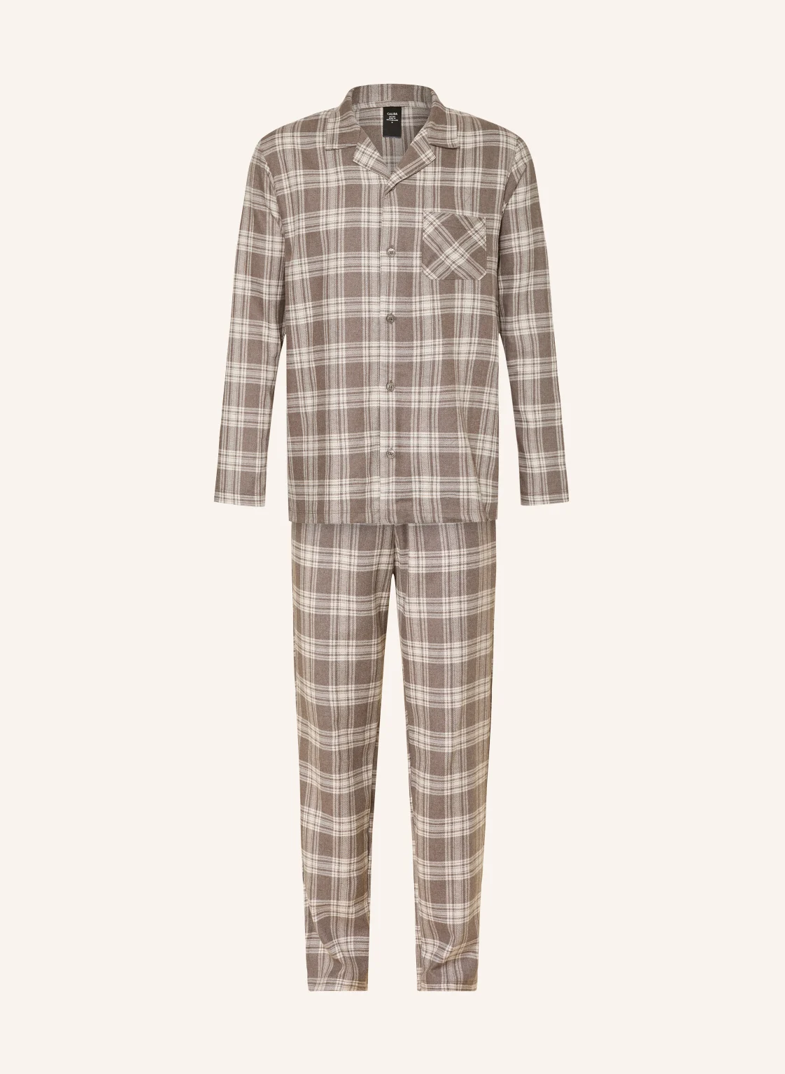 CALIDA Schlafanzug RELAX FLANNEL MOOD aus Flanell