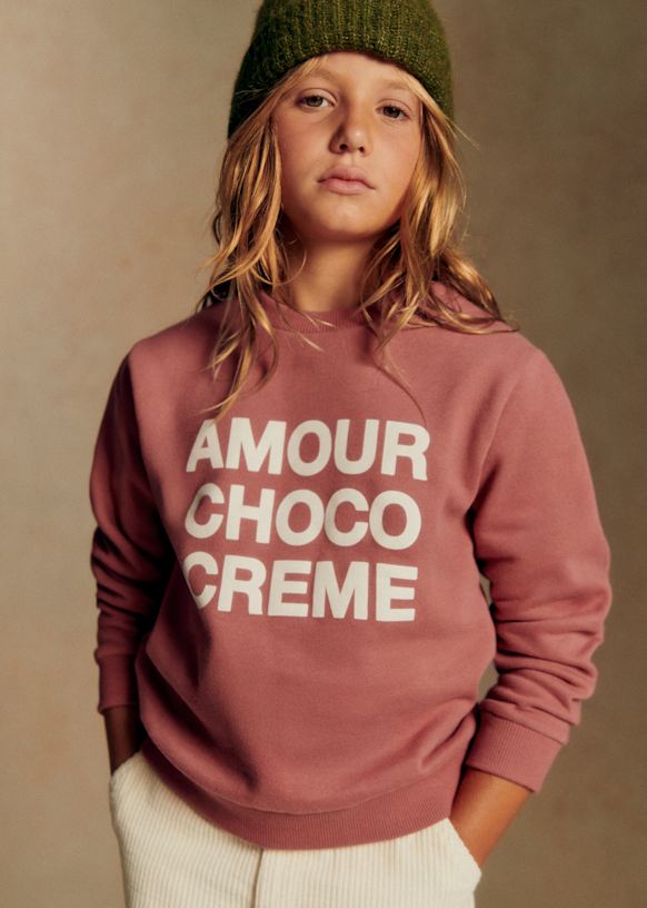 Amour Choco Crème Sweat-Shirt