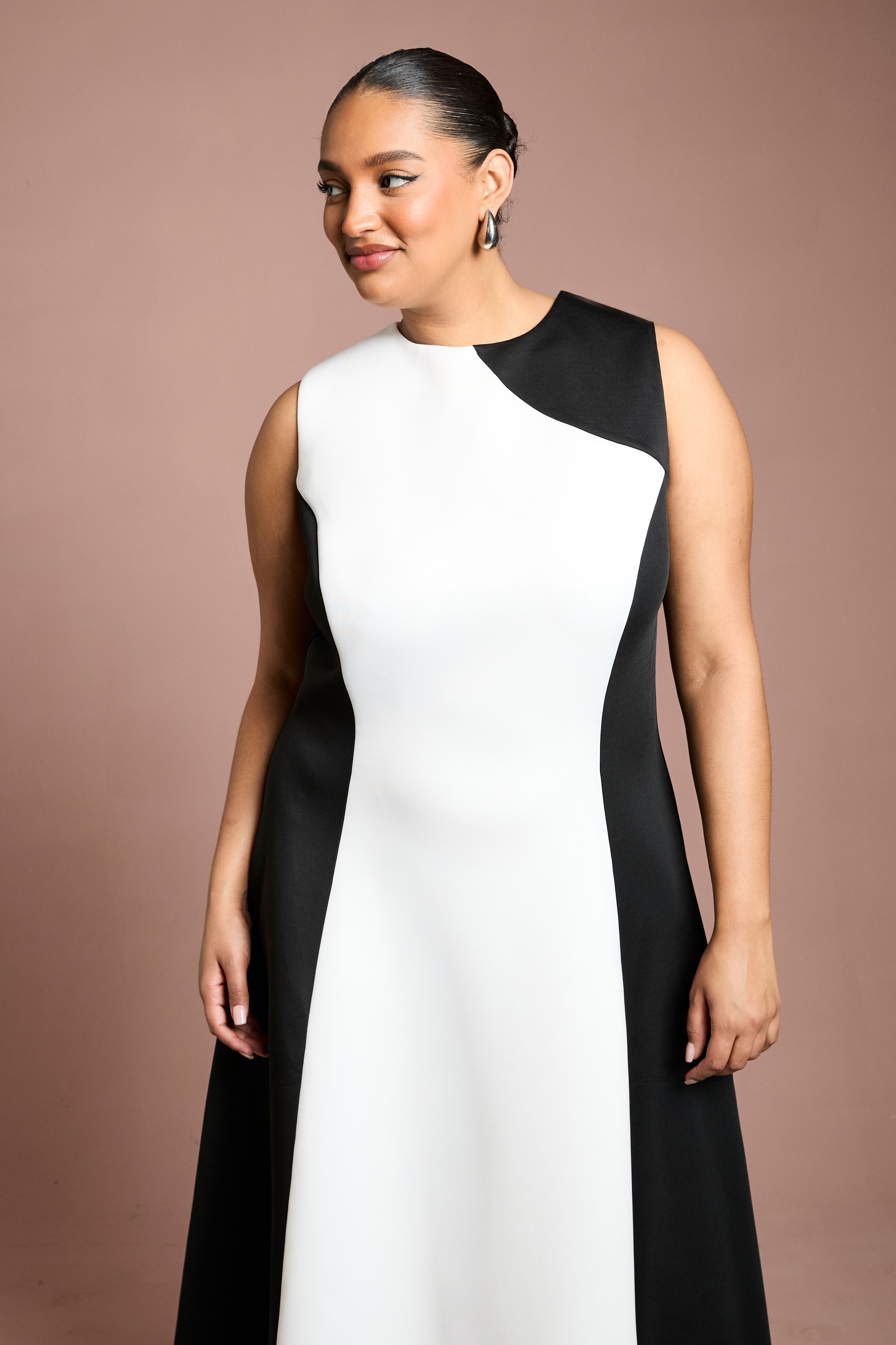 Coast Plus Mono Colour Block Midi Dress