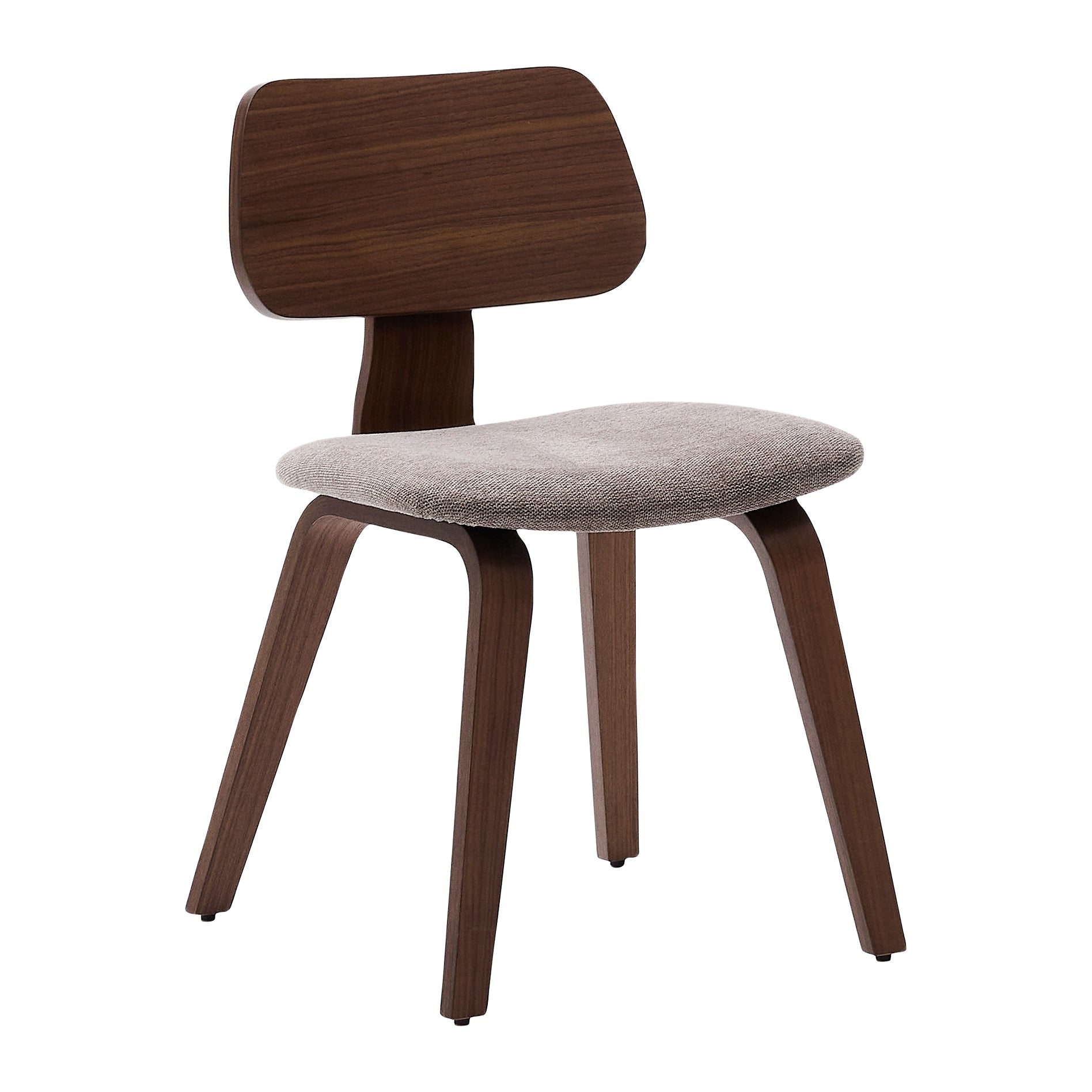 Kave Home Gena Eetkamerstoel - Walnoot / Beige