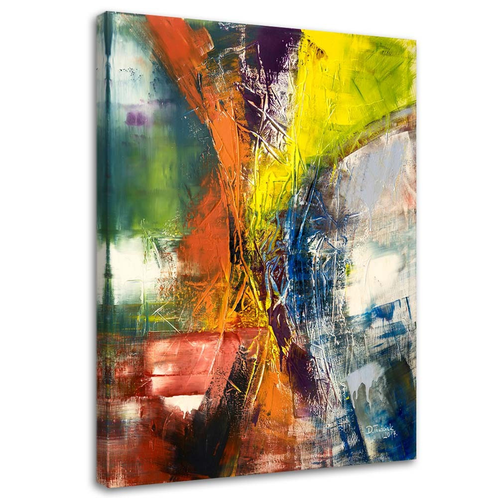Feeby Obraz na płótnie, Abstrakcja Feeria barw 40x60