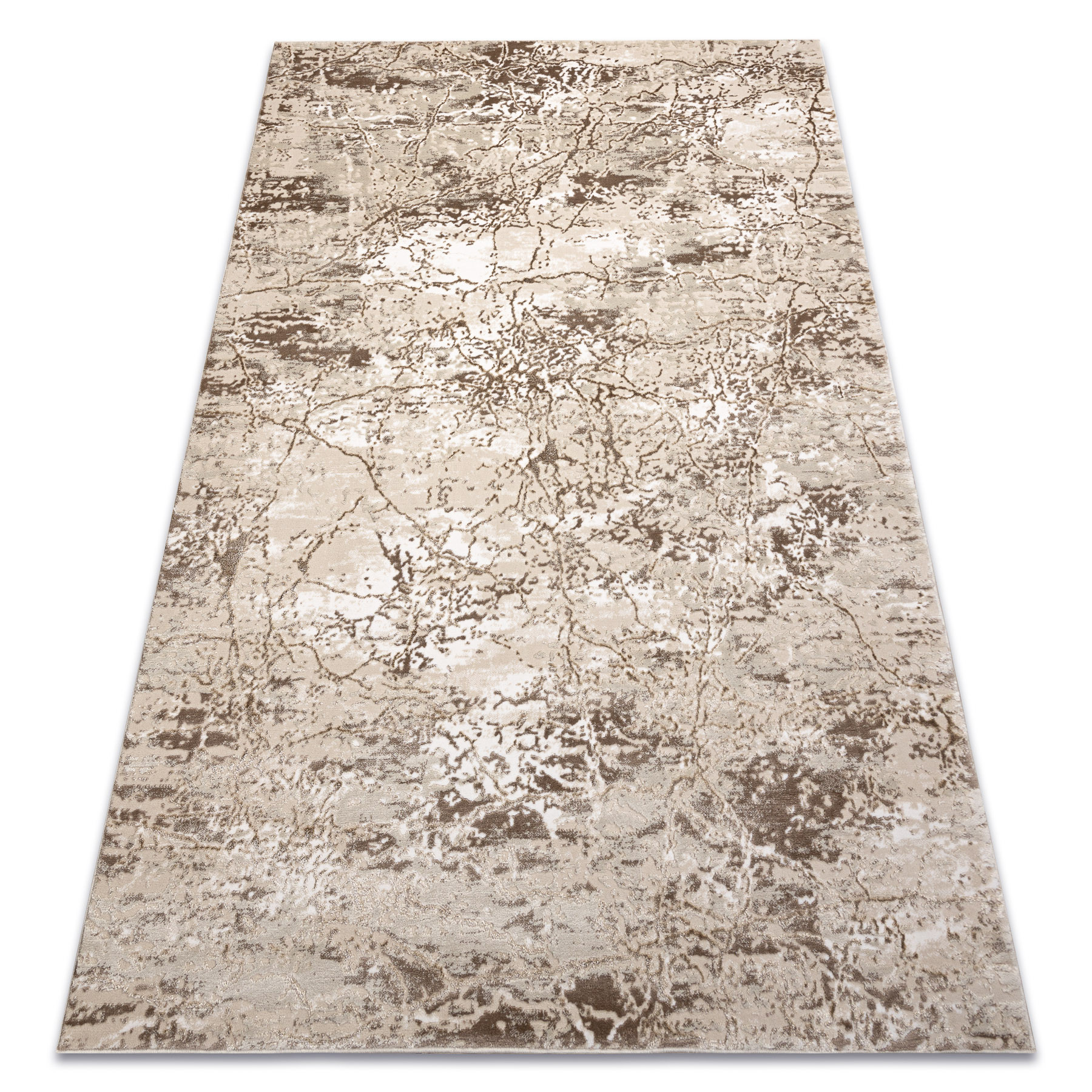 Dywan ALLURE 5716 Kamień - Strukturalny, stylowy, glamour beż 80x150 cm