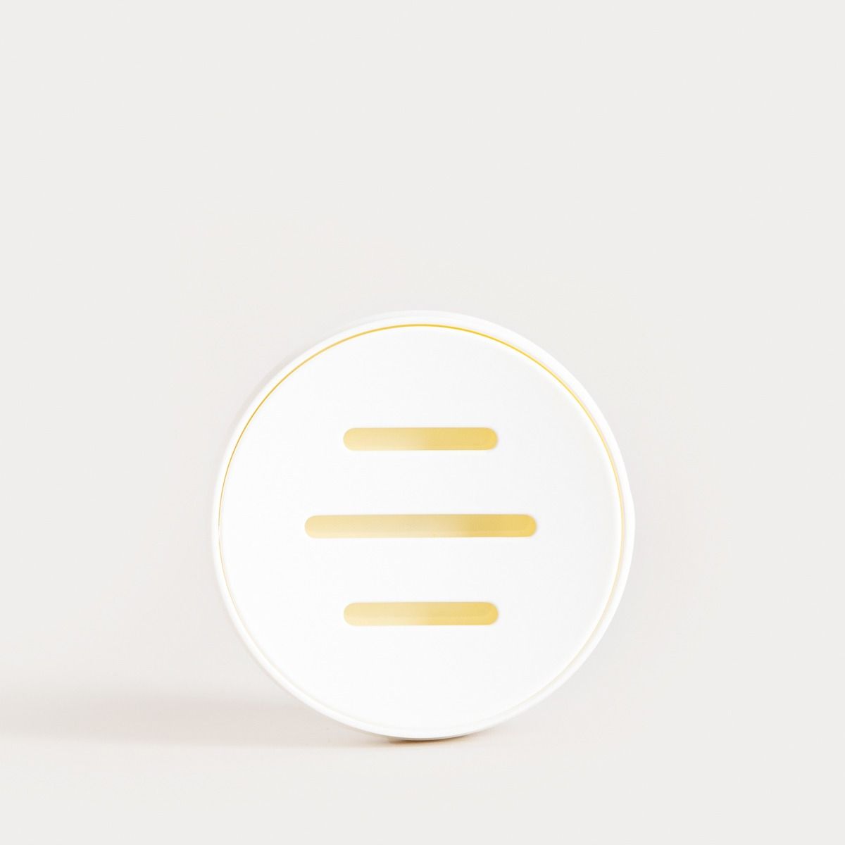 Mydelniczka TORUS z tłoczeniem biała 11x11x2,5 cm