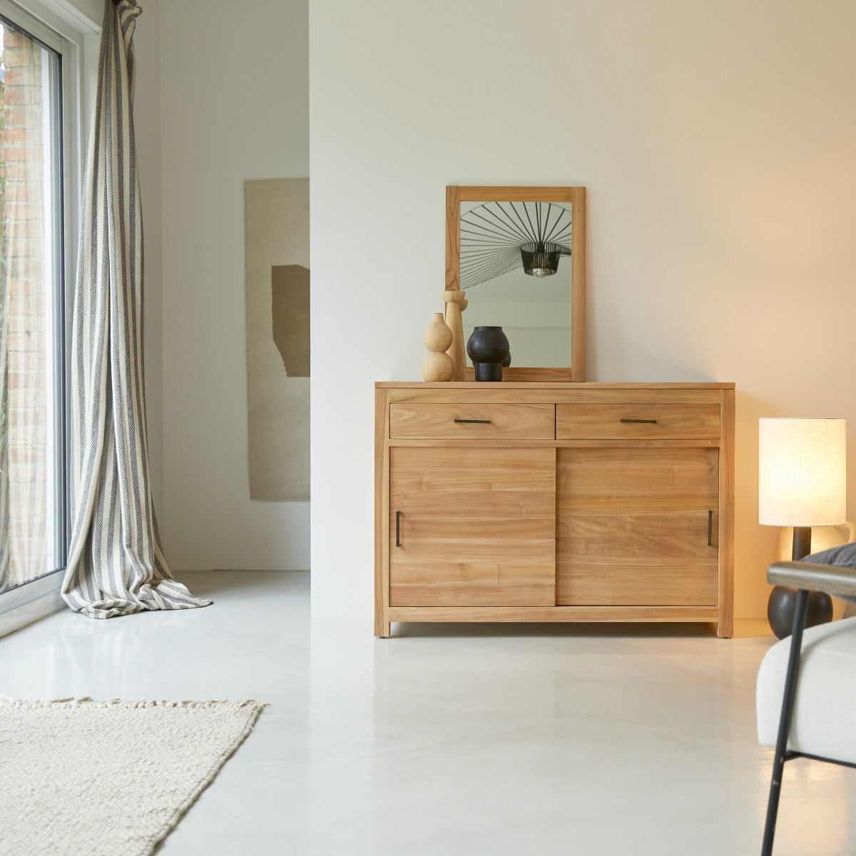Tikamoon - Maë - Teakhouten dressoir 120 cm