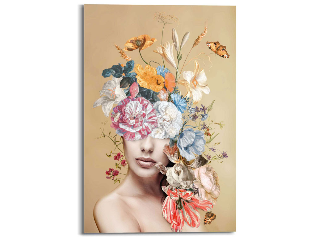 Bild florales Gesicht