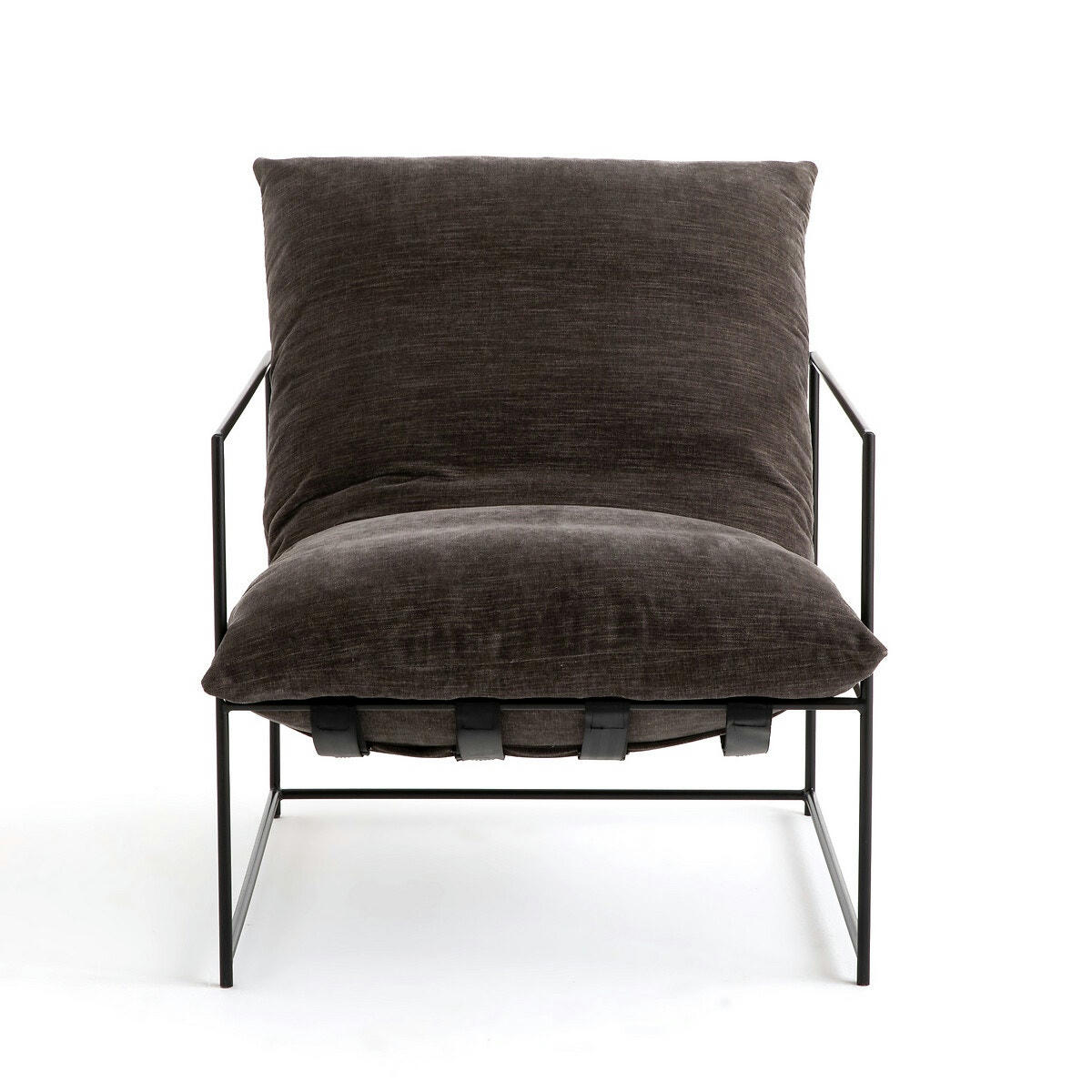 Fauteuil moelleux, tissu polyester, Sgothan