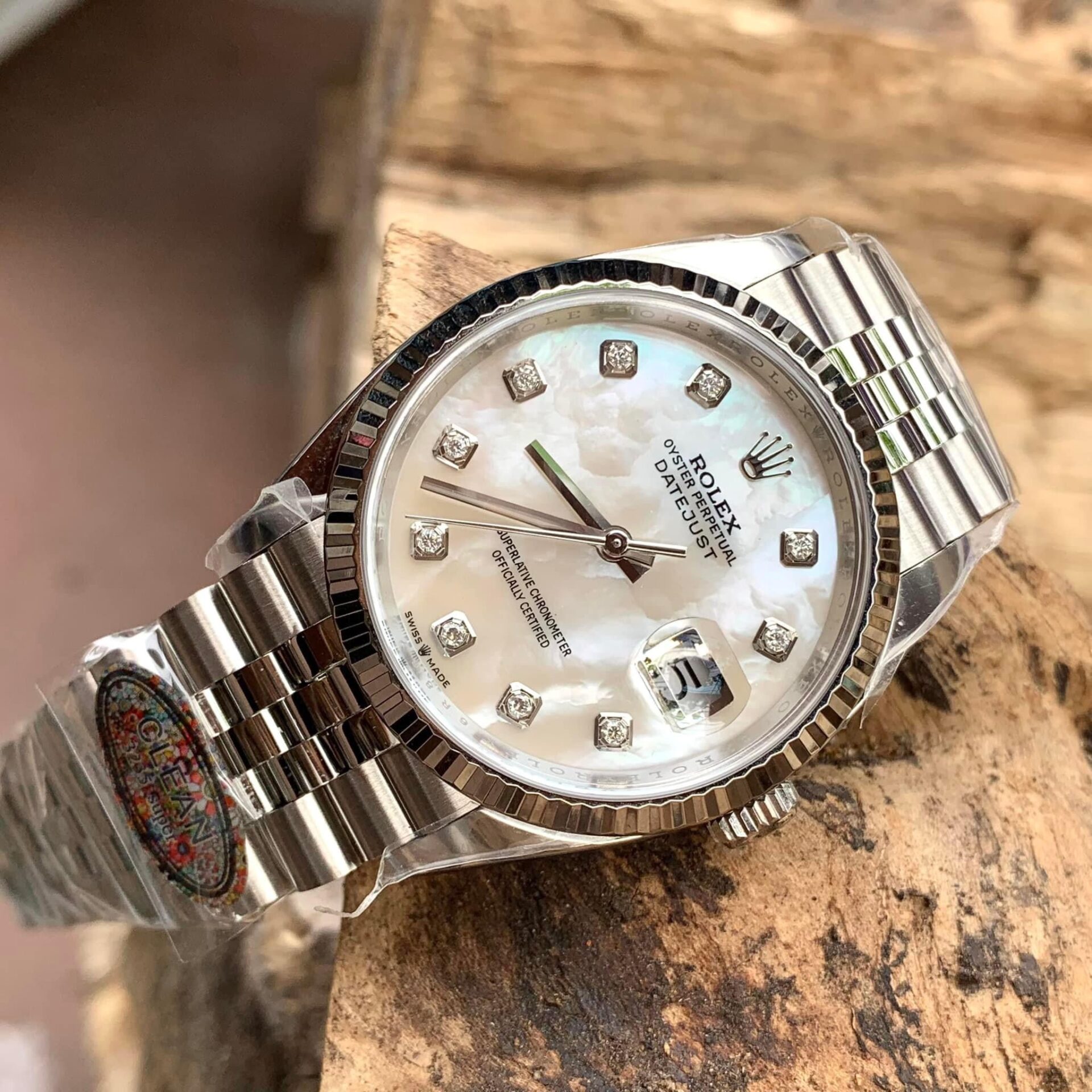 Rolex Datejust 904L Steel MOP Dial With Diamonds 41mm Jub Super Clone