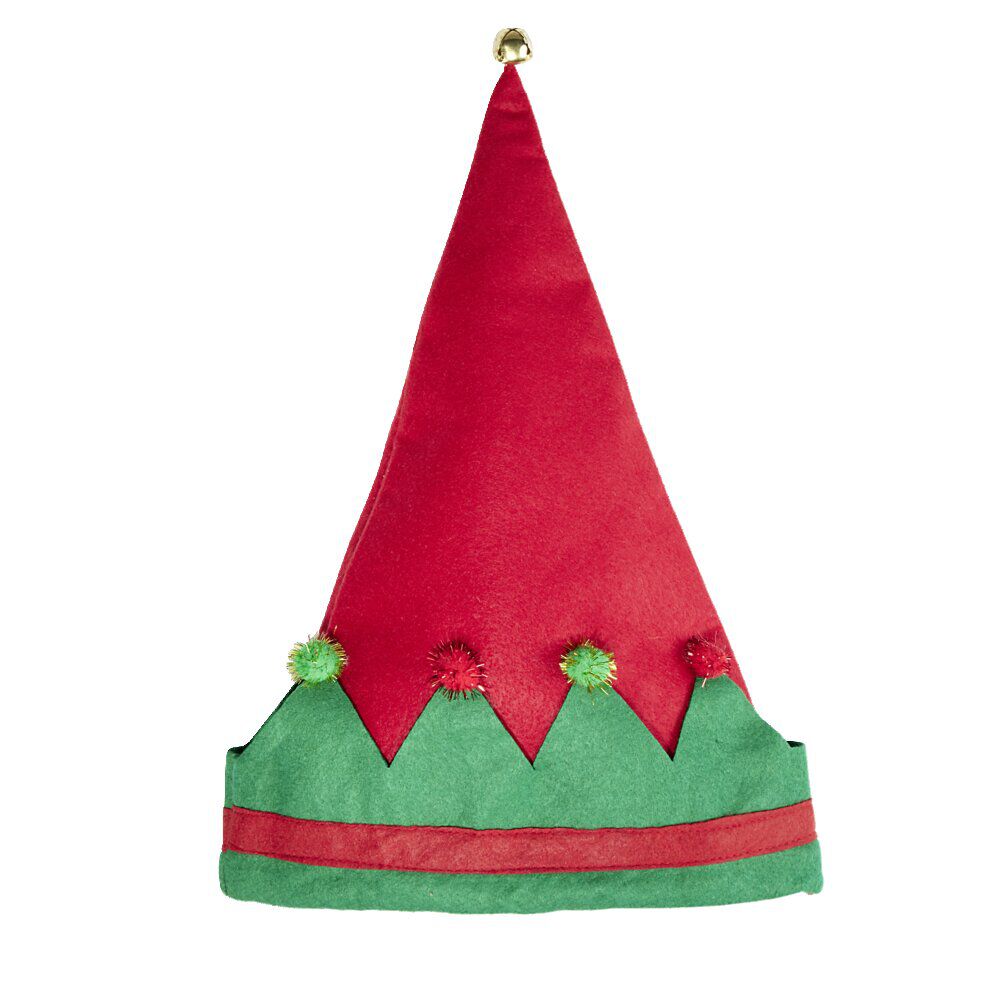 Bonnet de No&euml;l elfe avec grelots pour adulte