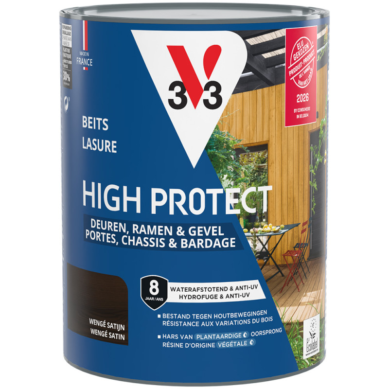 Lasure pour bois High Protect wengé 0,75 L V33