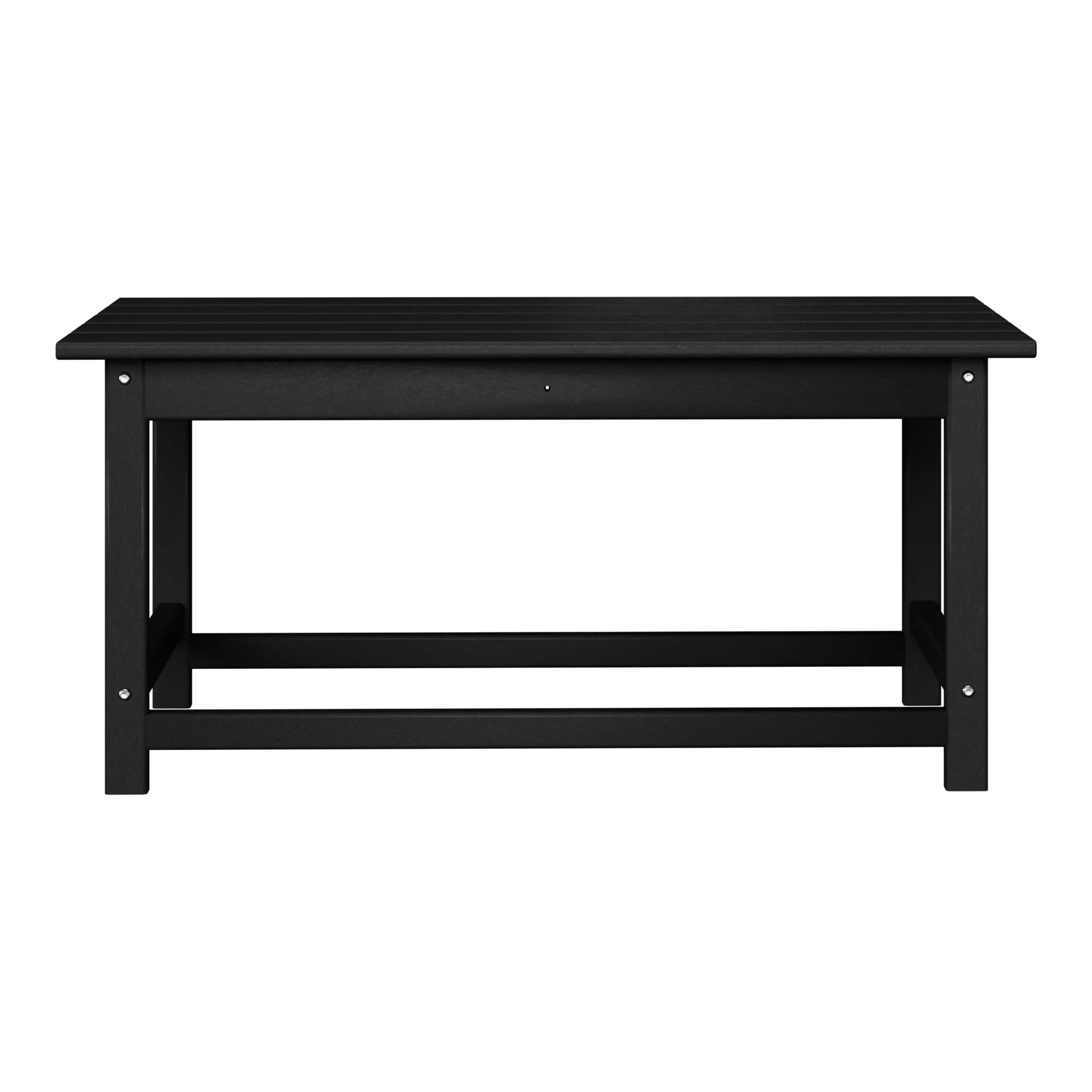 Polytrends Laguna Hdpe All Weather Outdoor Patio Rectangular Coffee Table