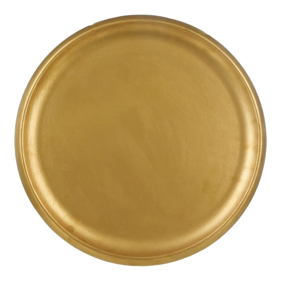 Deko-Tablett Gold, ⌀ 40 cm, H 25 mm