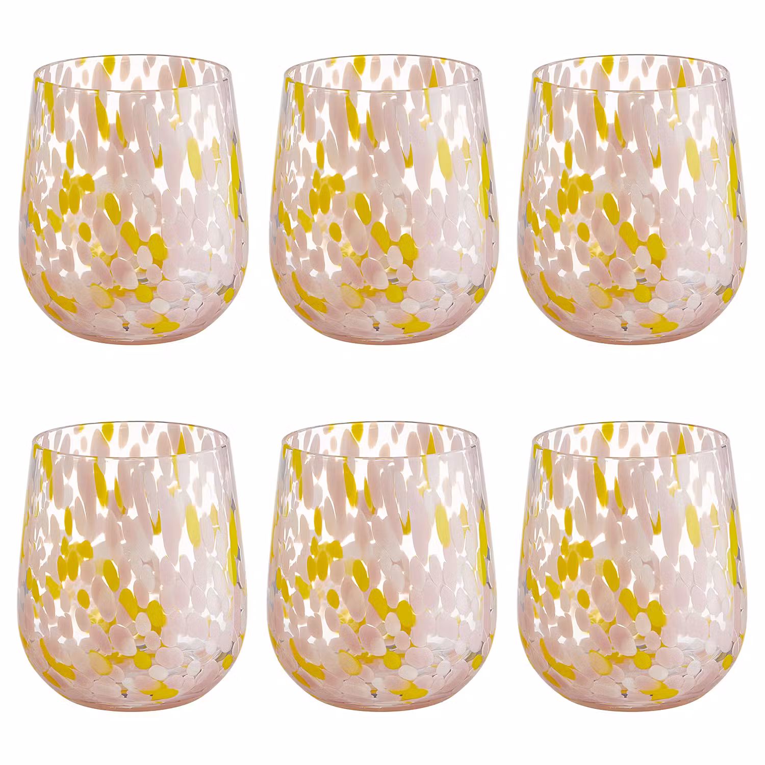 CONFETTI Trinkglas 6er-Set