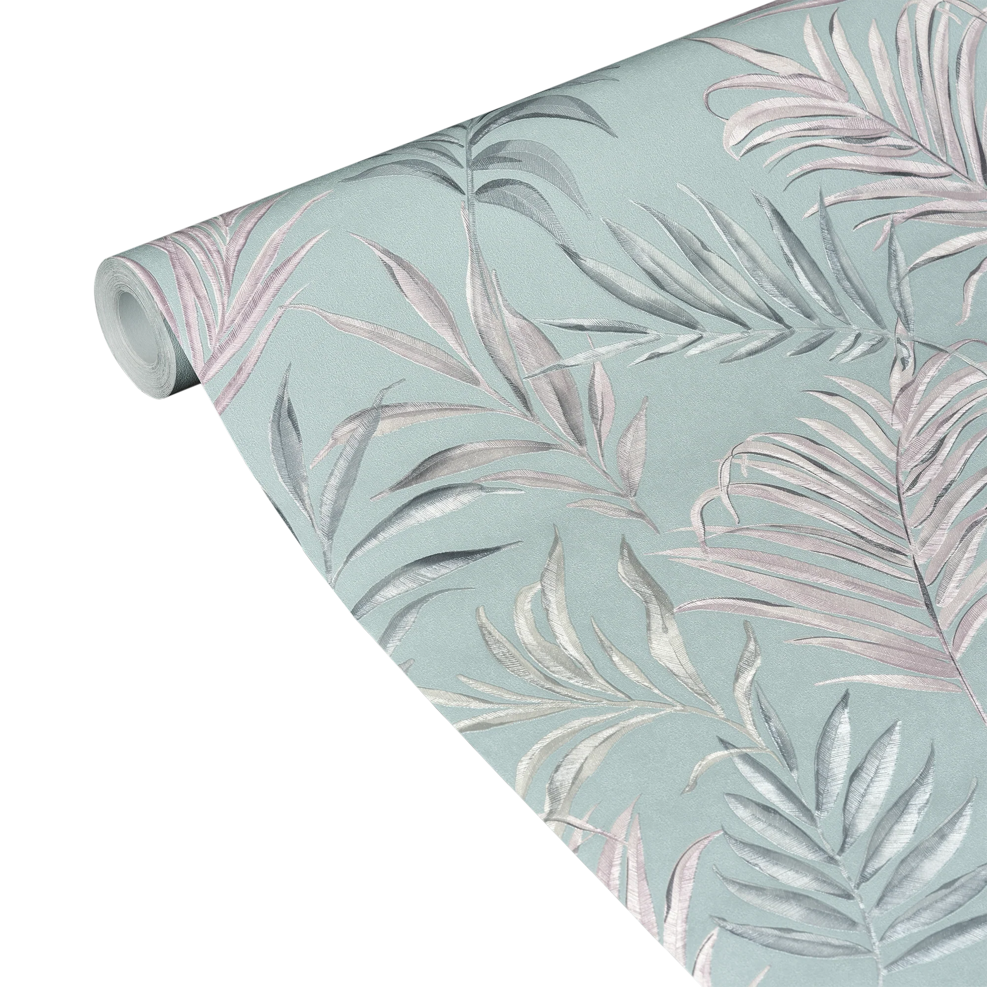 CosmoLiving Papier peint intissé MIDNIGHT BOTANICA bleu azurin et mauve clair