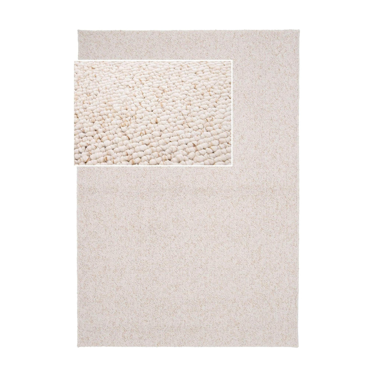 AFK Living vloerkleed Sandstone - wasbaar - wit - 200 x 290 cm