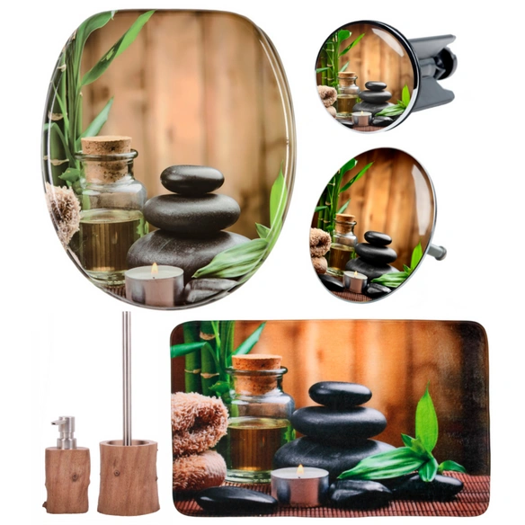 Bad-Accessoire-Set, 6-tlg., Spa
