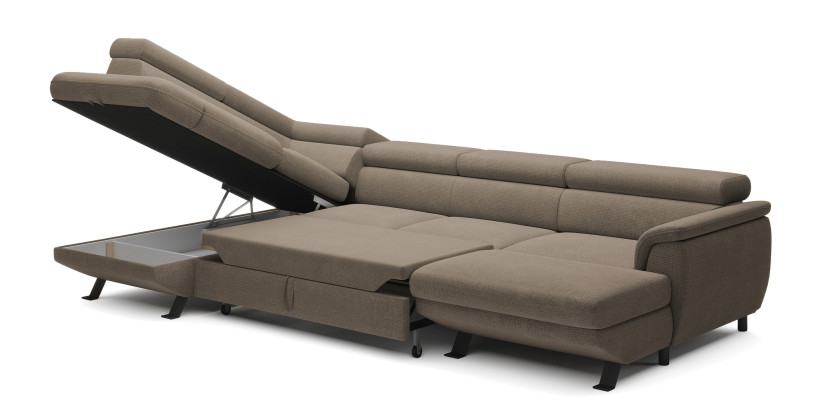 Narożnik RAVEN XL funkcja spania Artico Beige
