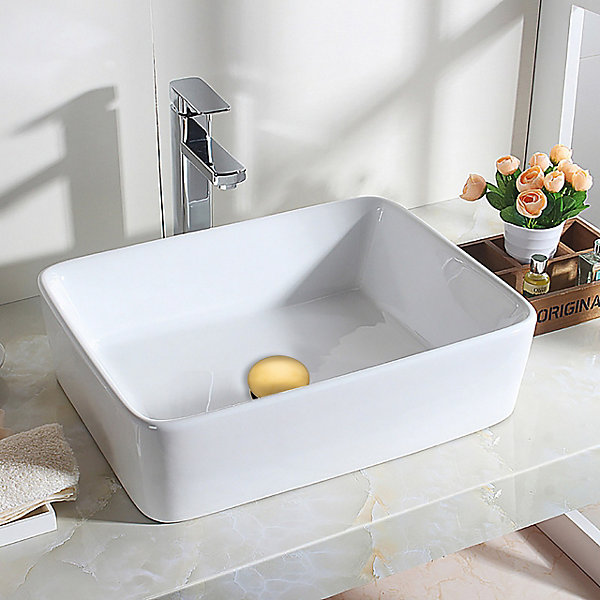 Balneo Bonde clic-clac sans trop-plein, pour lavabo, finition gold, laiton