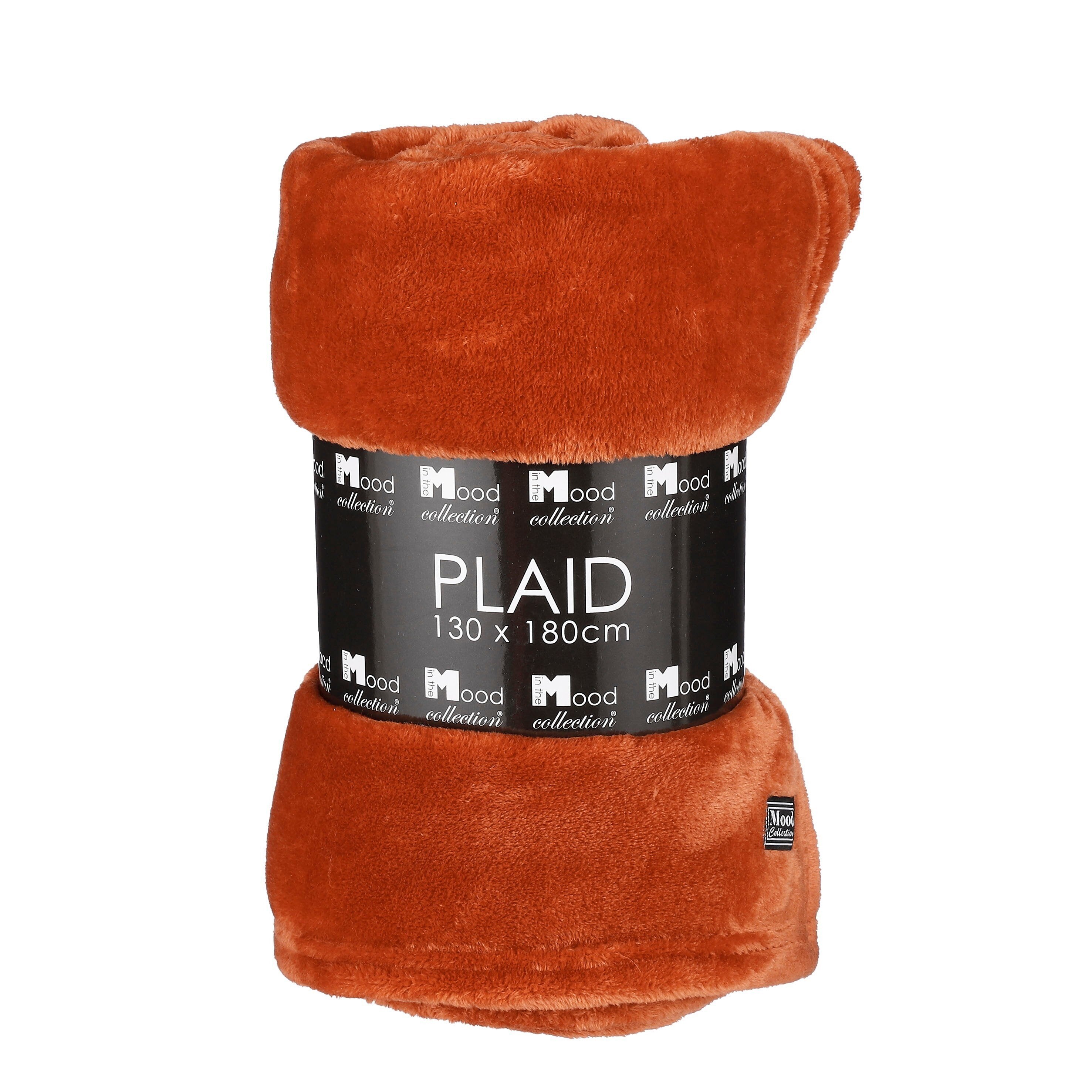 Mica Decorations Famke Fleece Plaid - L180 x B130 cm - Terra