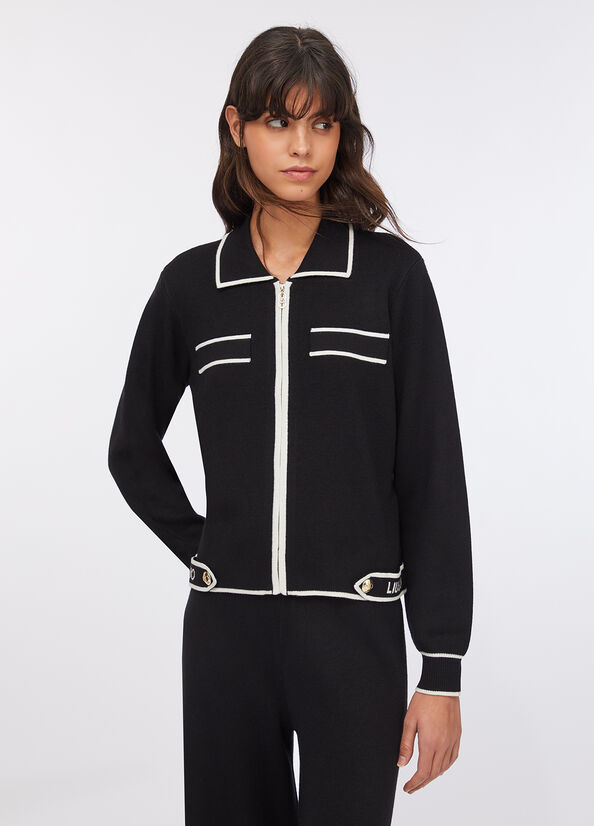 Cardigan con zip