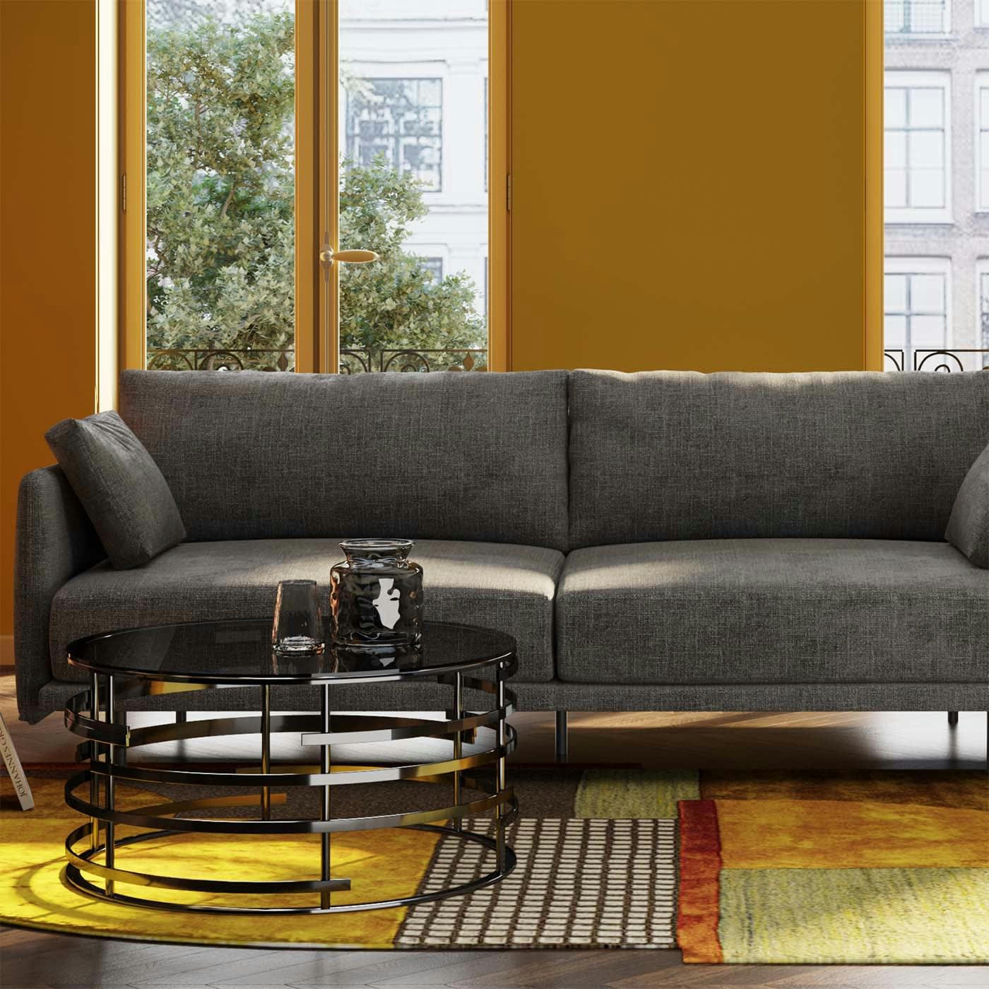 EDNA - Canapé Edna 3 places gris Kare Design