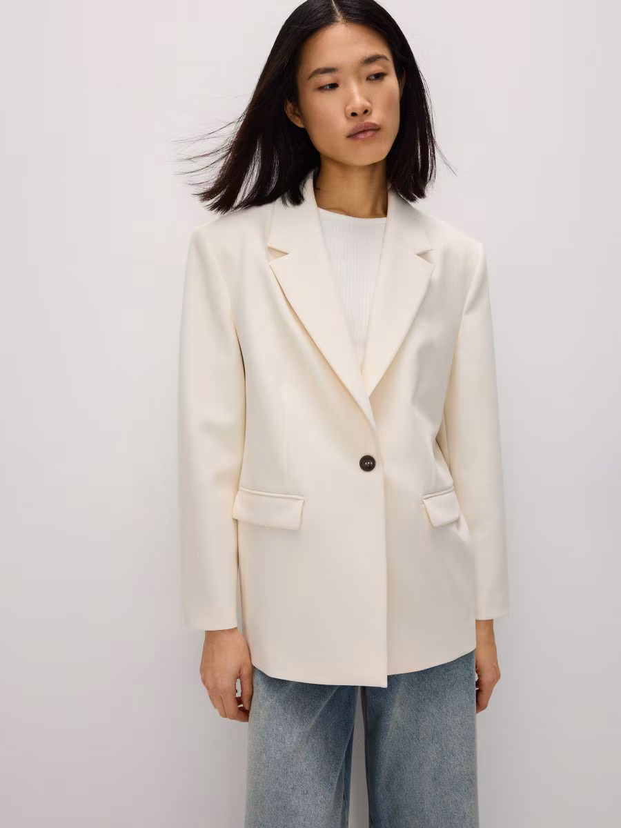 Blazer With Viscose Blend