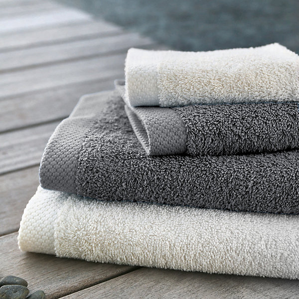 Parure de bain 6 pièces PURE Anthracite 550g/m2