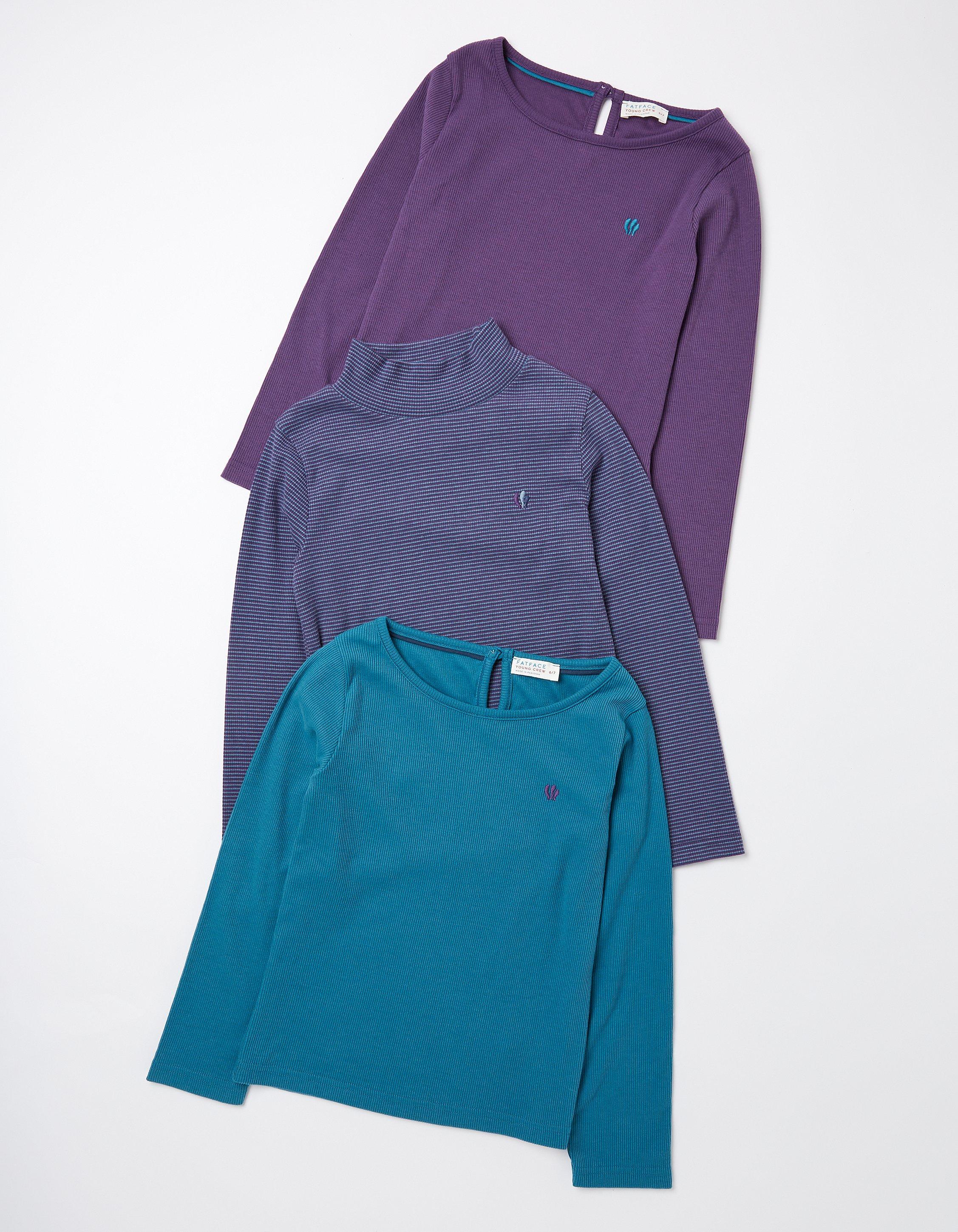 Three Pack Long Sleeve T-Shirts
