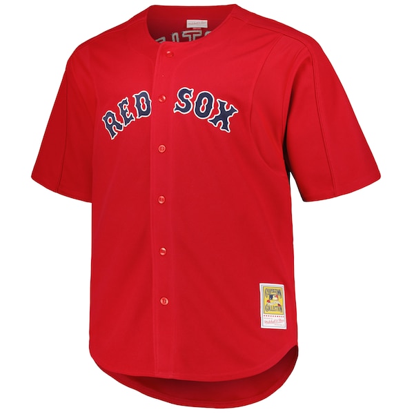 David Ortiz Boston Red Sox Big & Tall Cooperstown Collection Batting Practice Replica Jersey - Red