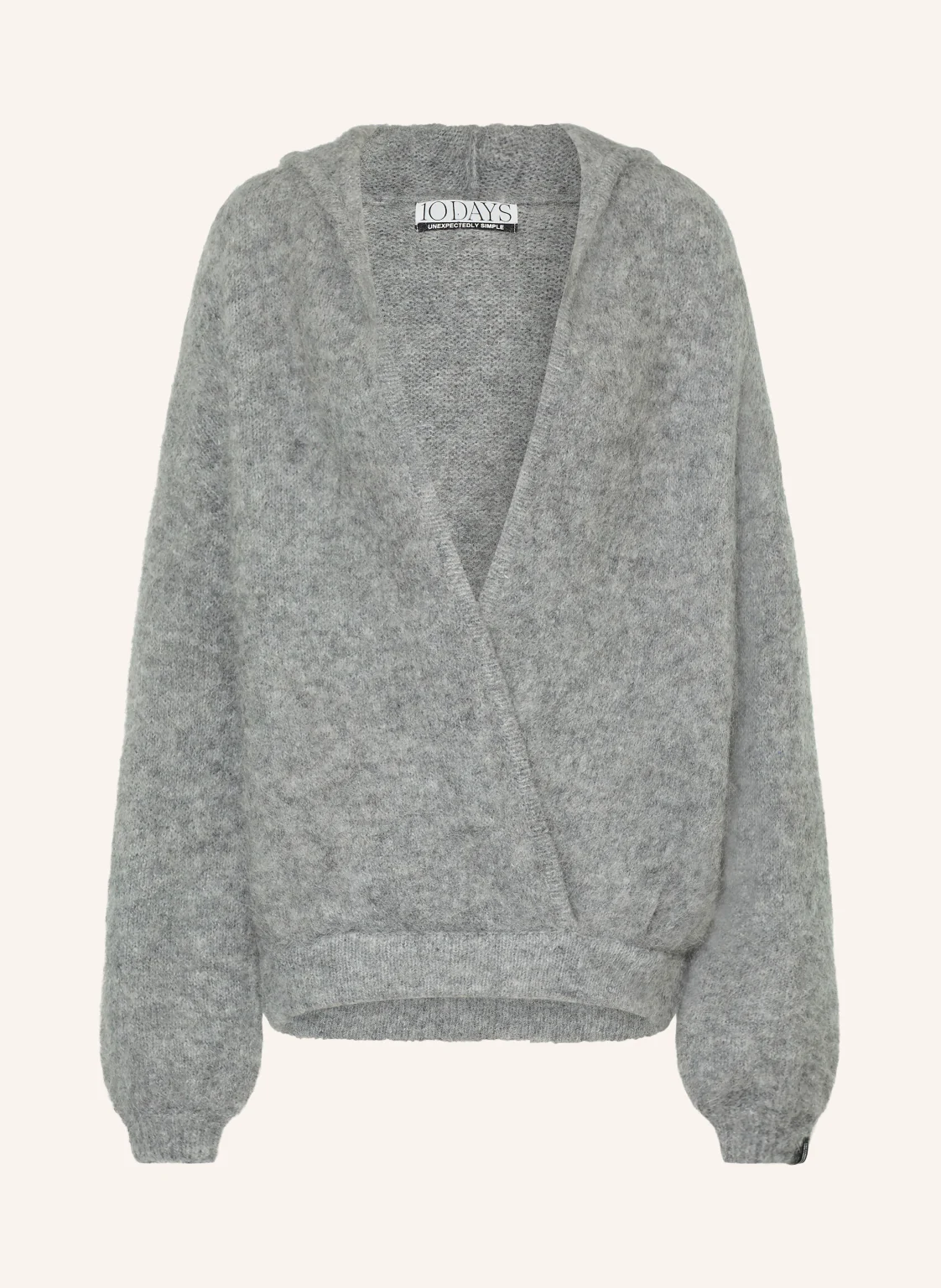 10DAYS Strick-Hoodie mit Alpaka