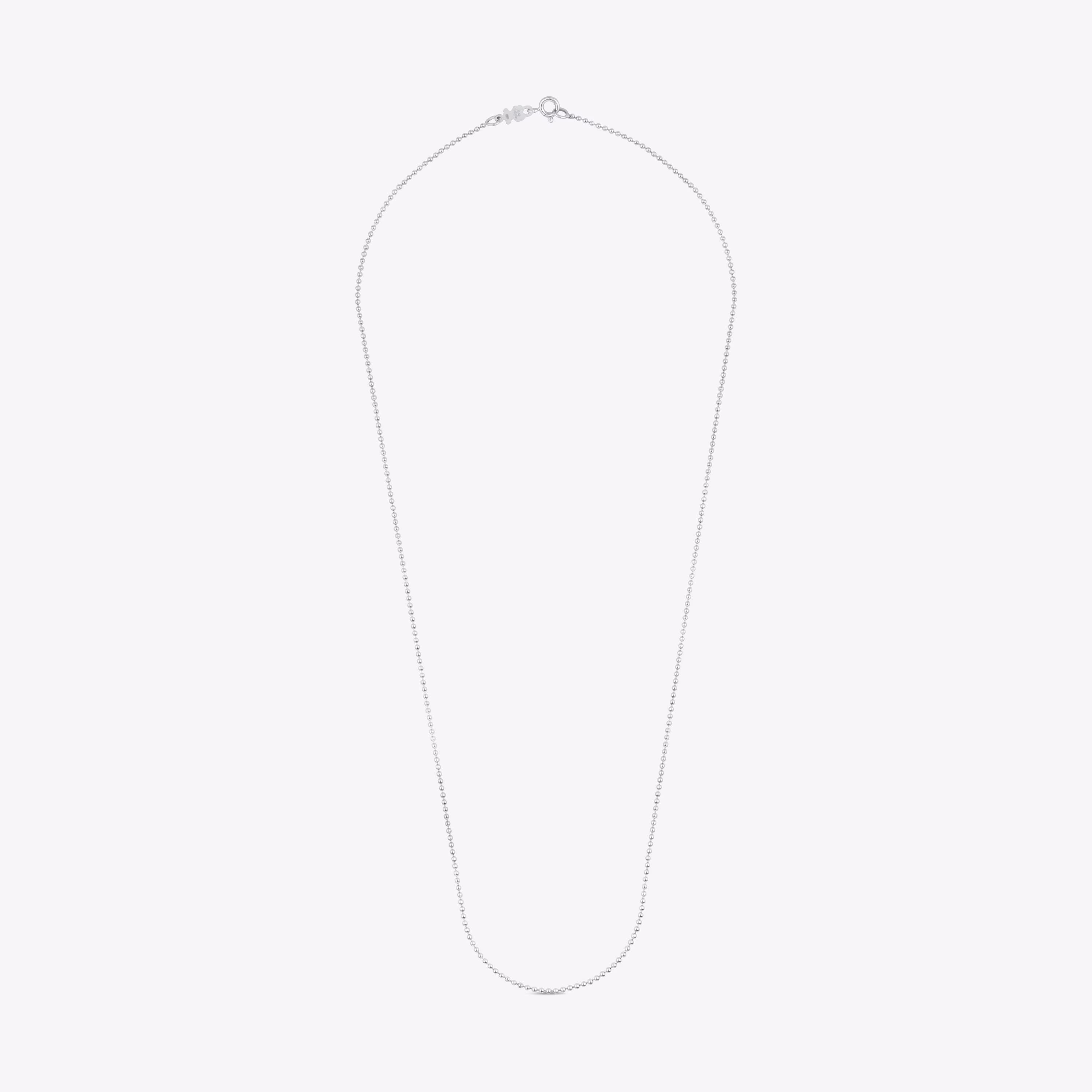 Gargantilla de plata con bolas, 58 cm Chain