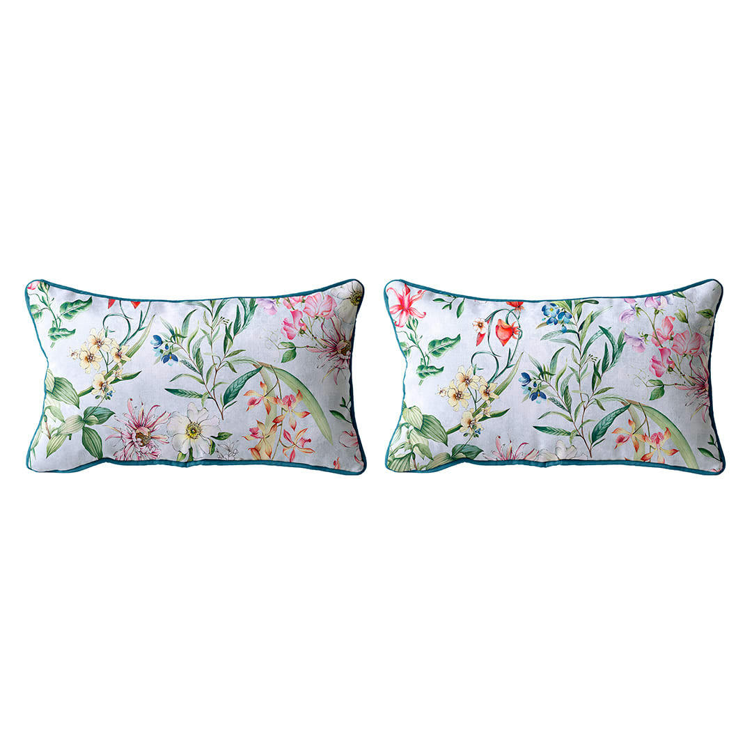 MAGGIO TO - 2 Housses de coussin en coton 30x50 cm multicolore