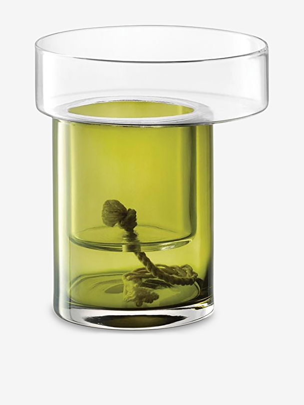 Pot a plante avec reserve d'eau s verre ... vert