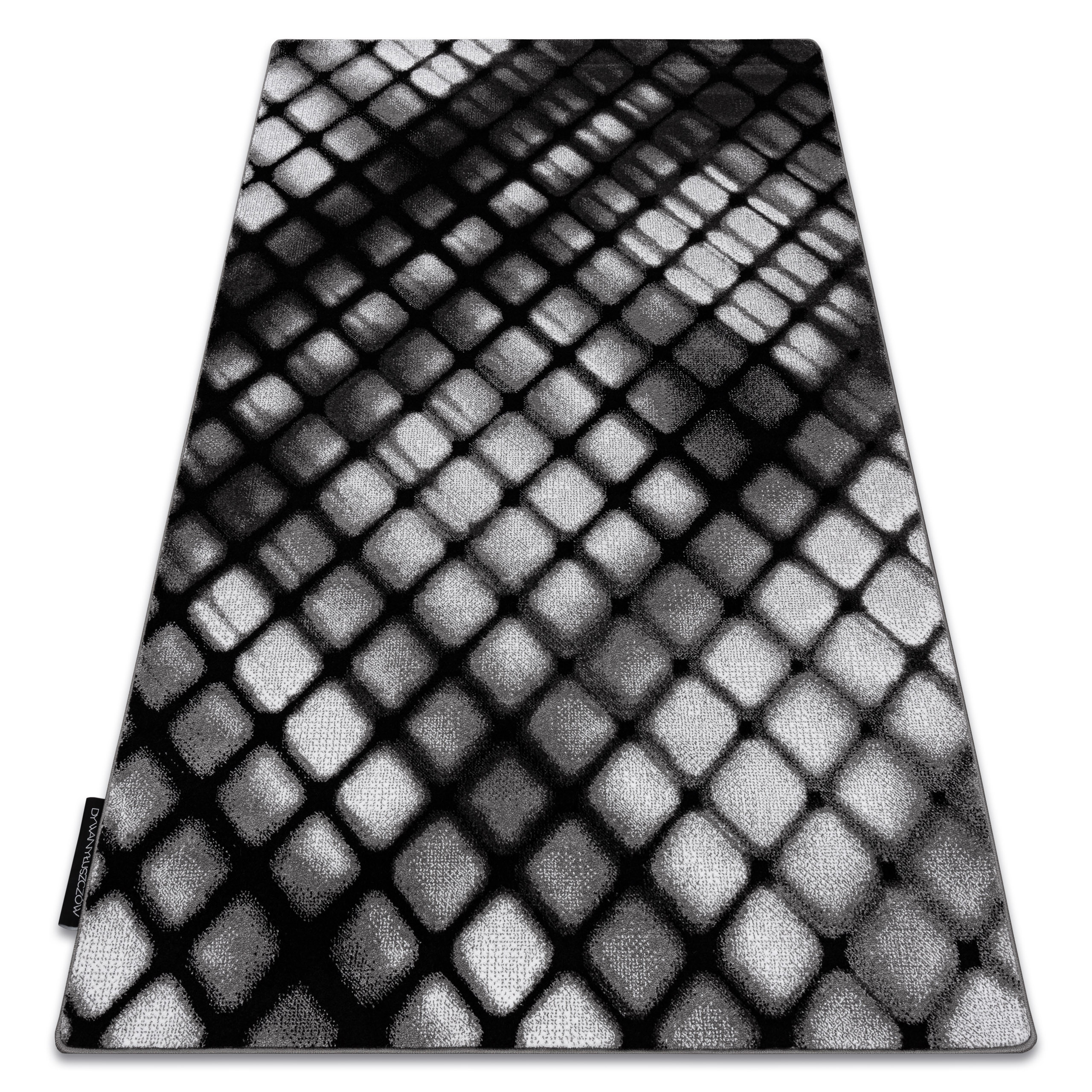 Dywan INTERO REFLEX 3D Kratka szary 140x190 cm