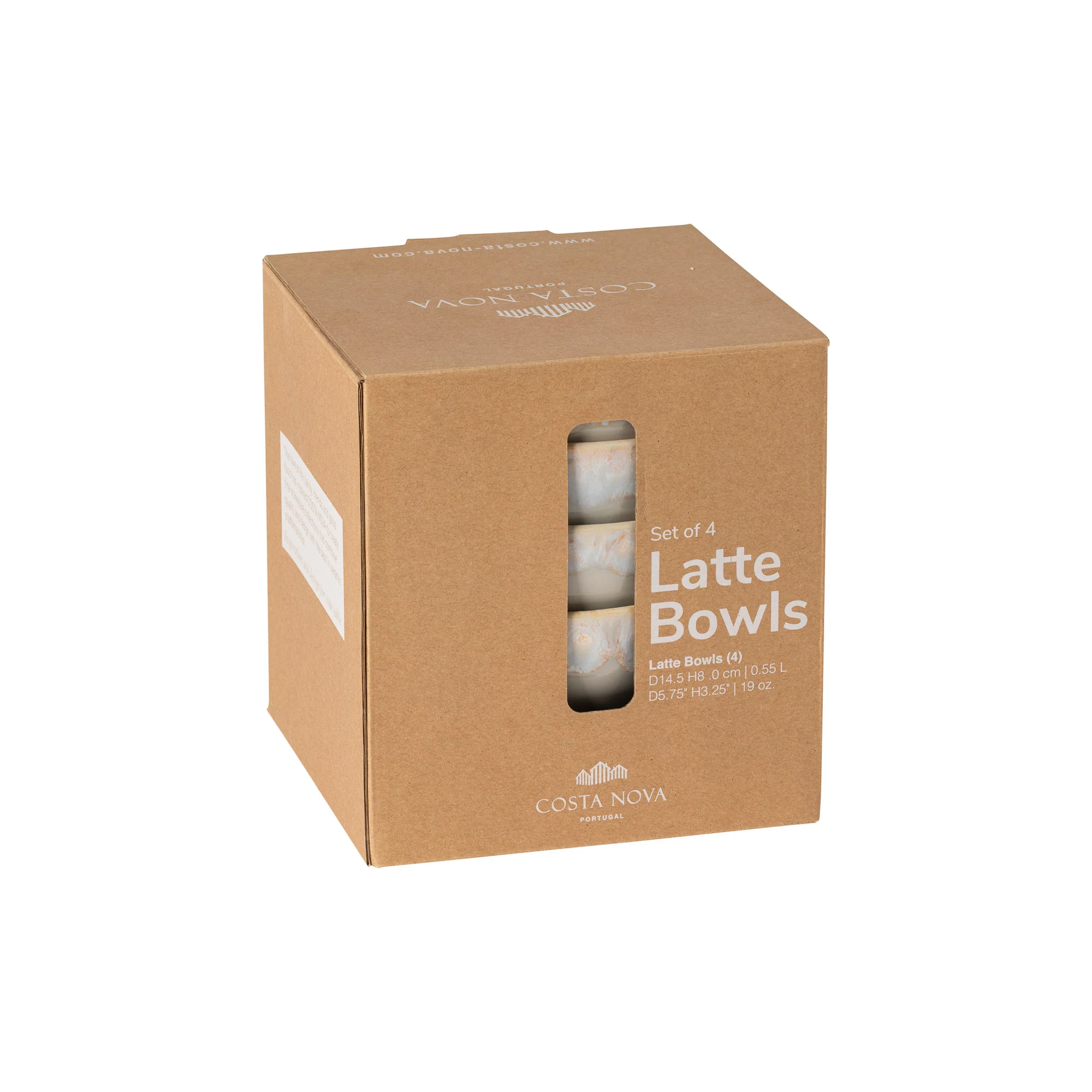 Set 4 Bowls Latte Bowls
