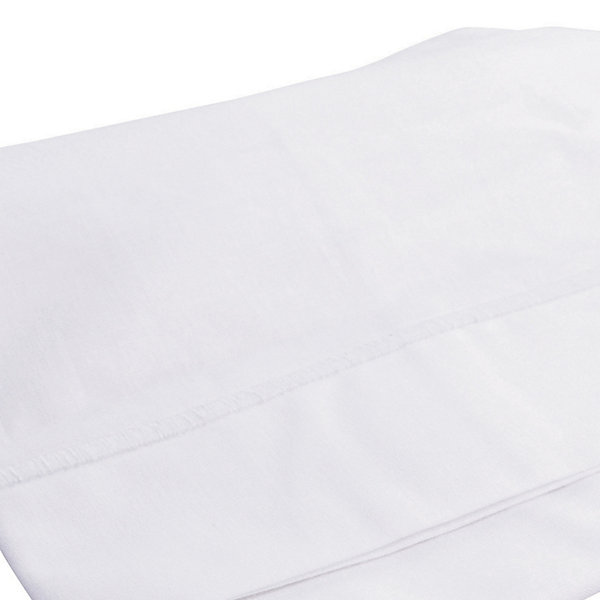 Drap plat avec point bourdon (80x110 cm - Blanc)