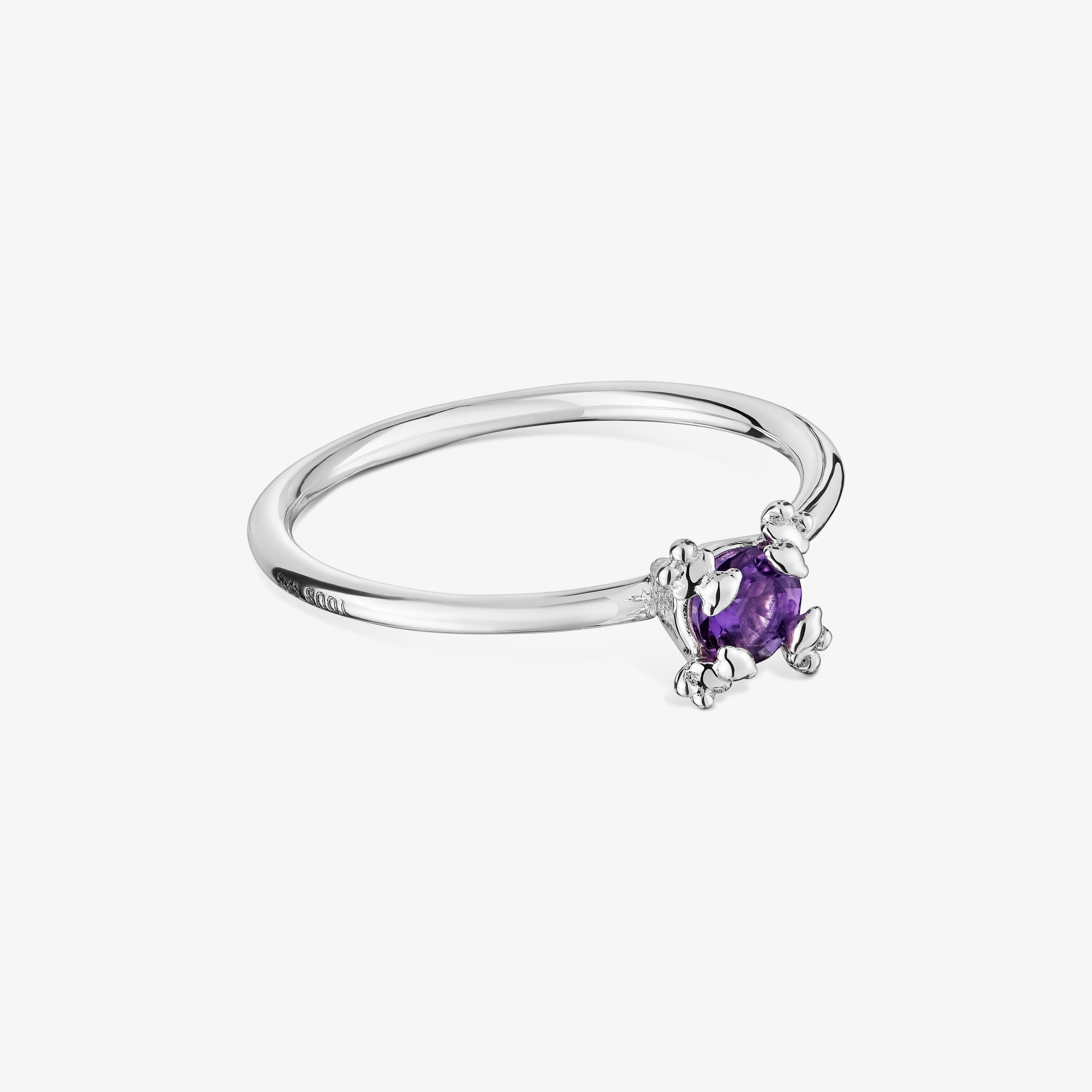 Anillo de plata y amatista Color Pills