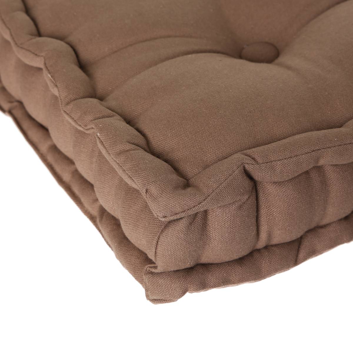 Floor cushion Taupe grey, 40x40 cm