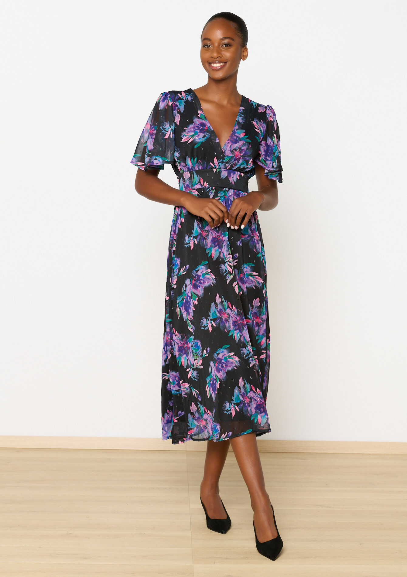 Maxi-jurk met bloemenprint