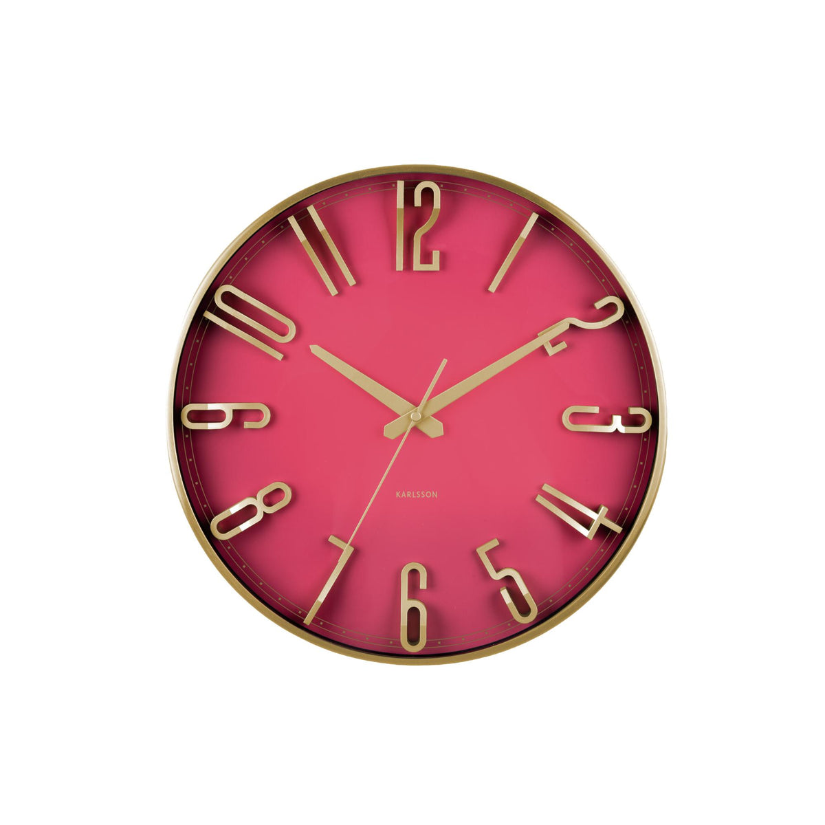 Karlsson wandklok Elevated Glam - roze - Ø35.5cm