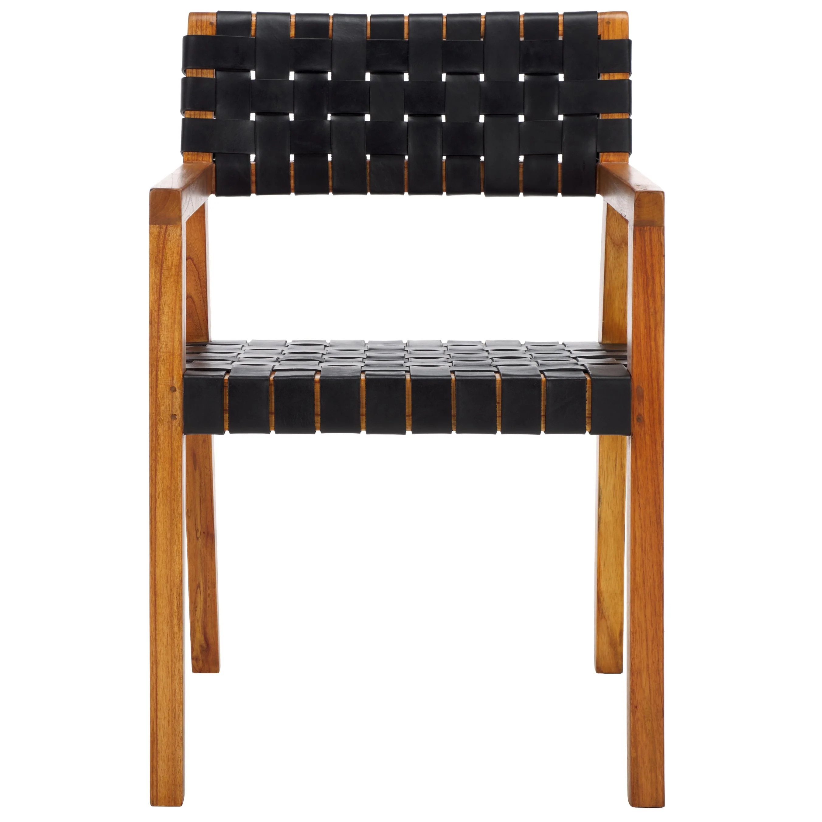 SAFAVIEH Gerda Woven Leather Dining Room Chair - 22.1 W x 20.9 L x 31.9 H - 22Wx21Dx32H