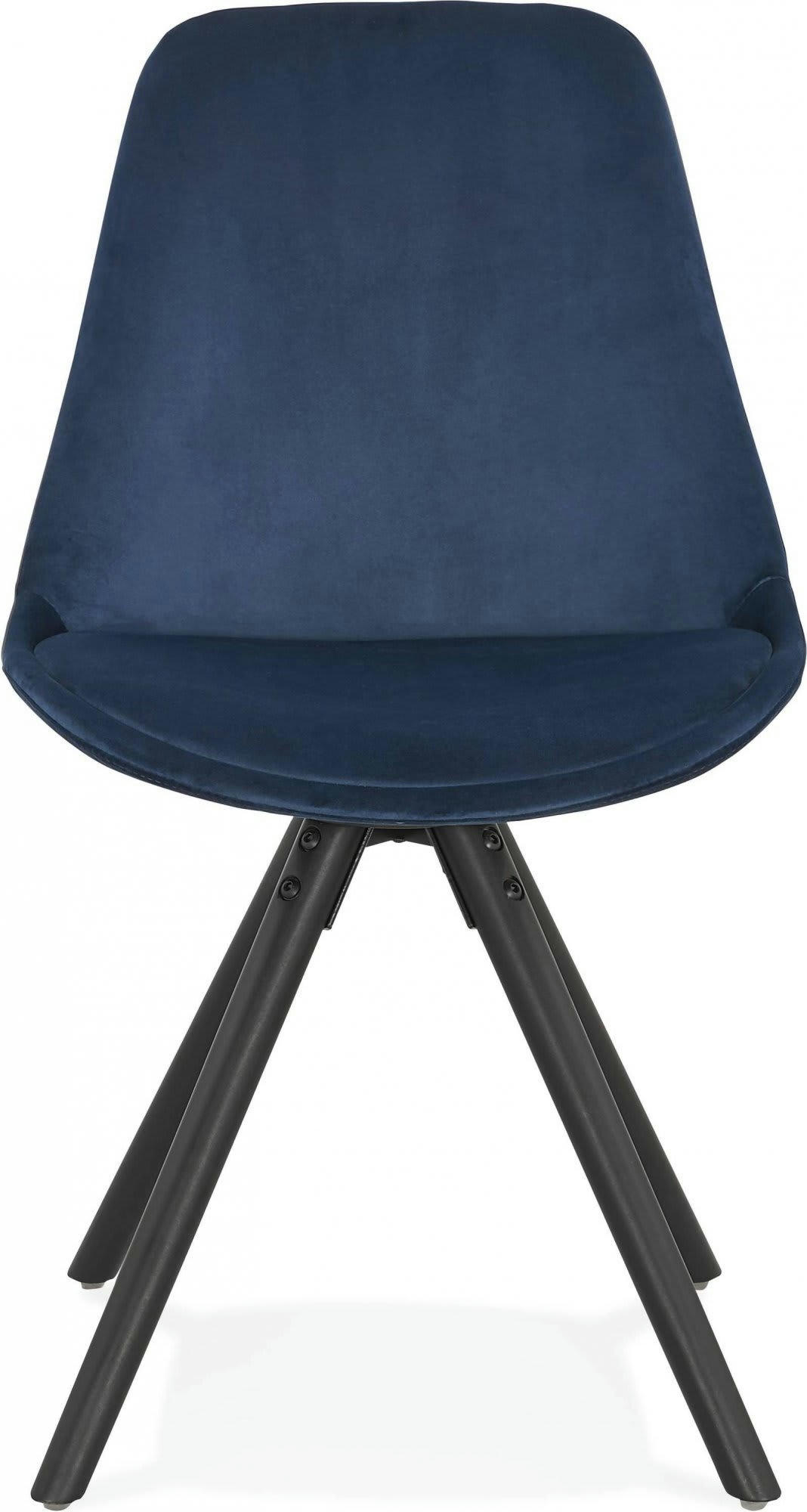 JONES - Chaise Tissu Bleu H. assise 46 cm rembourré