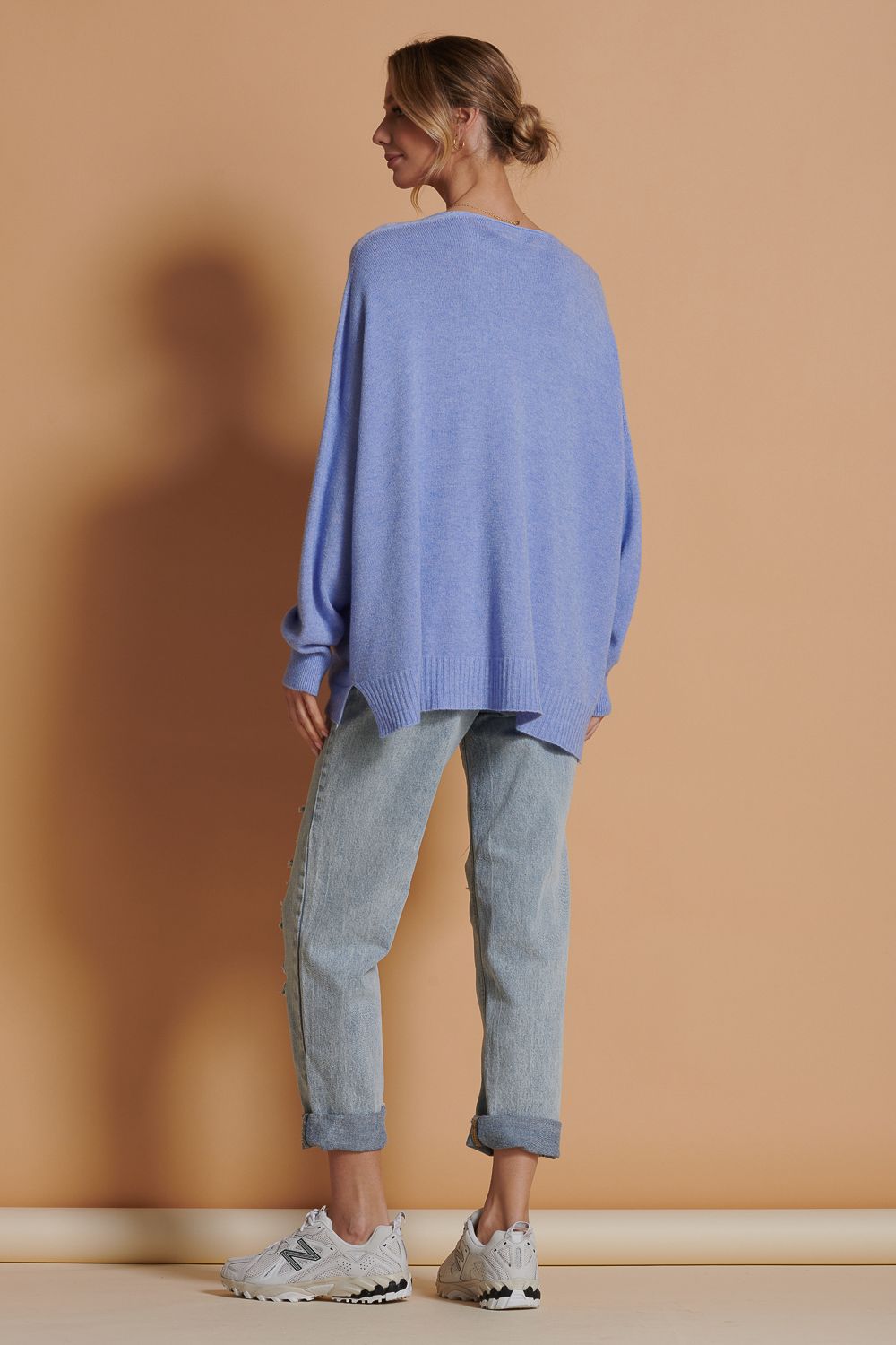 Jolie Moi Soft Knit Shell Button Cardigan