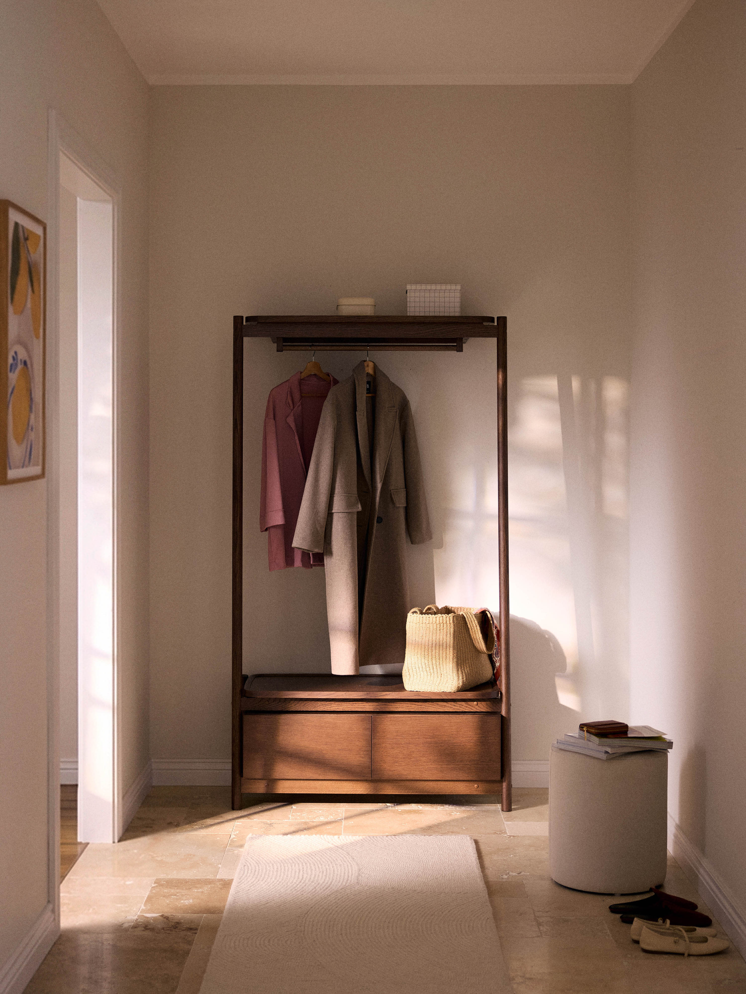 Holz-Standgarderobe Libby