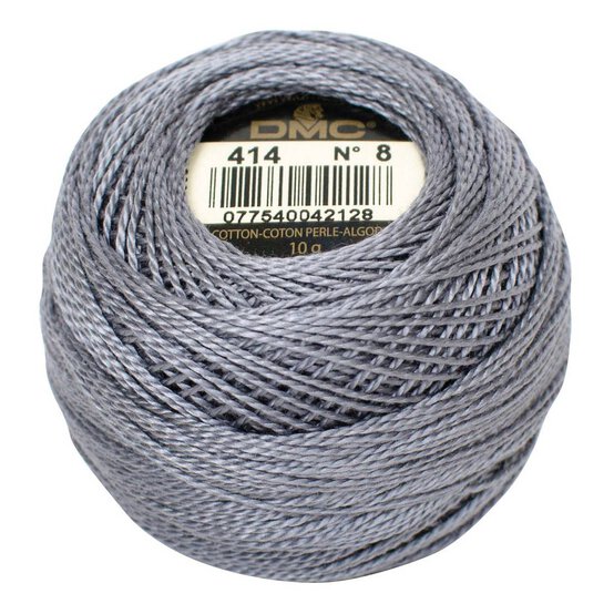 DMC Grey Pearl Cotton Thread on a Ball Size 8 80m (414)