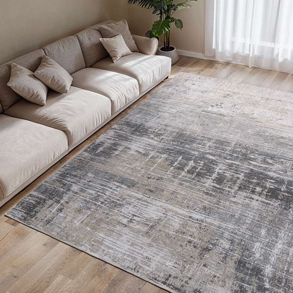 Louis de Poortere Streaks Vloerkleed 280 x 390 cm - Coney Grey