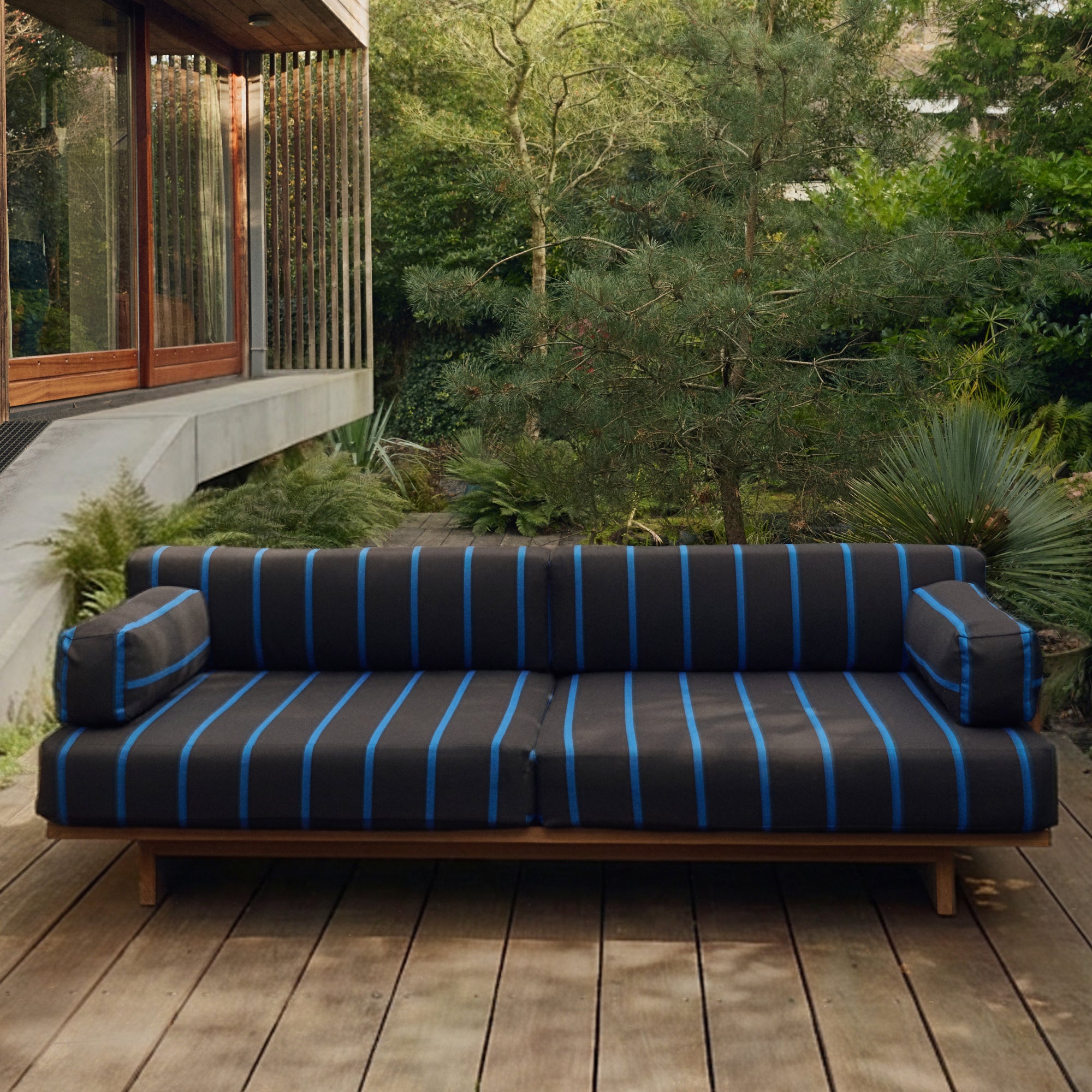 HKliving Teak Tuinbank - Burnt Sky